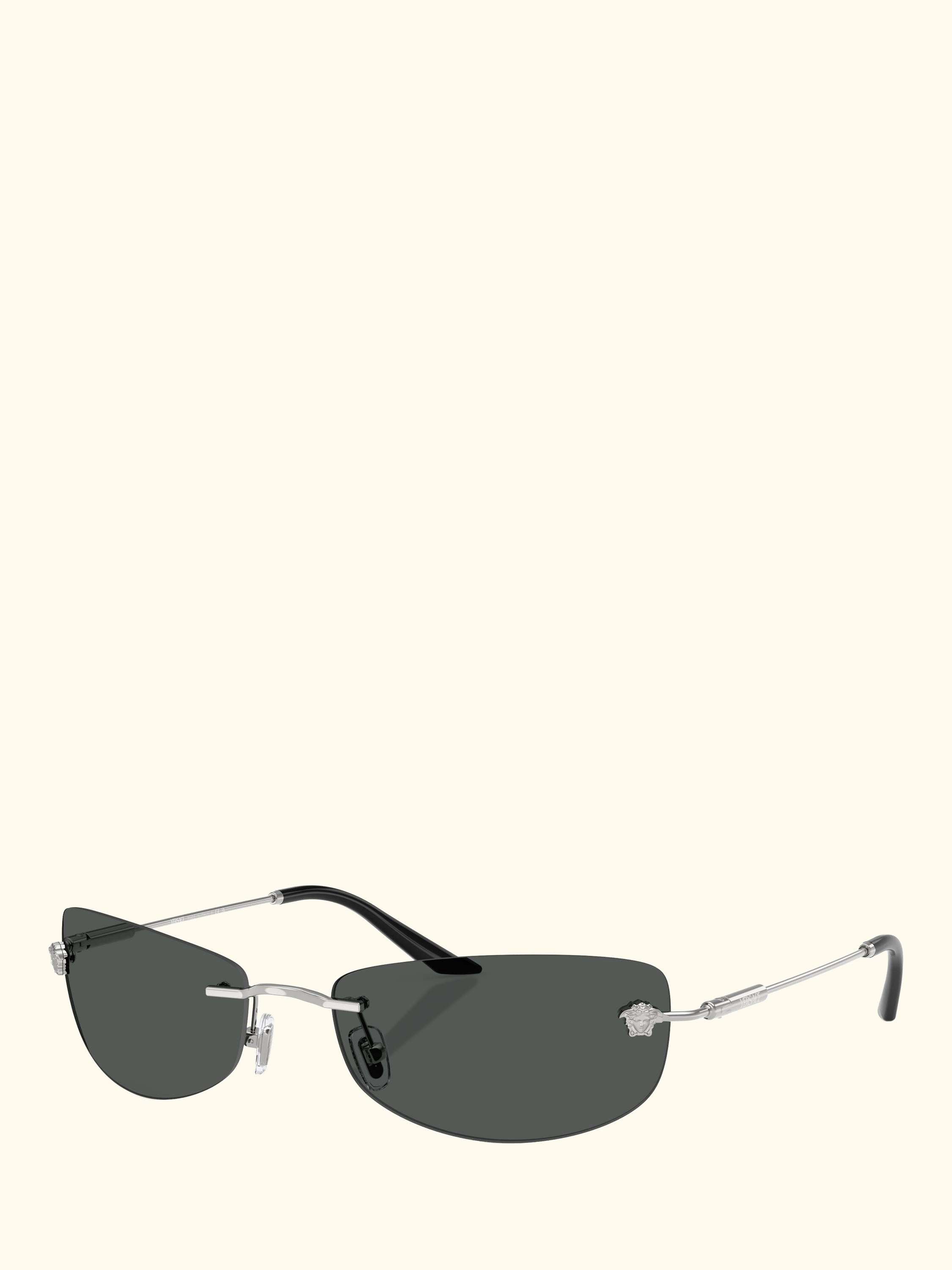 VE2279 Men's Irregular Sunglasses, Silver