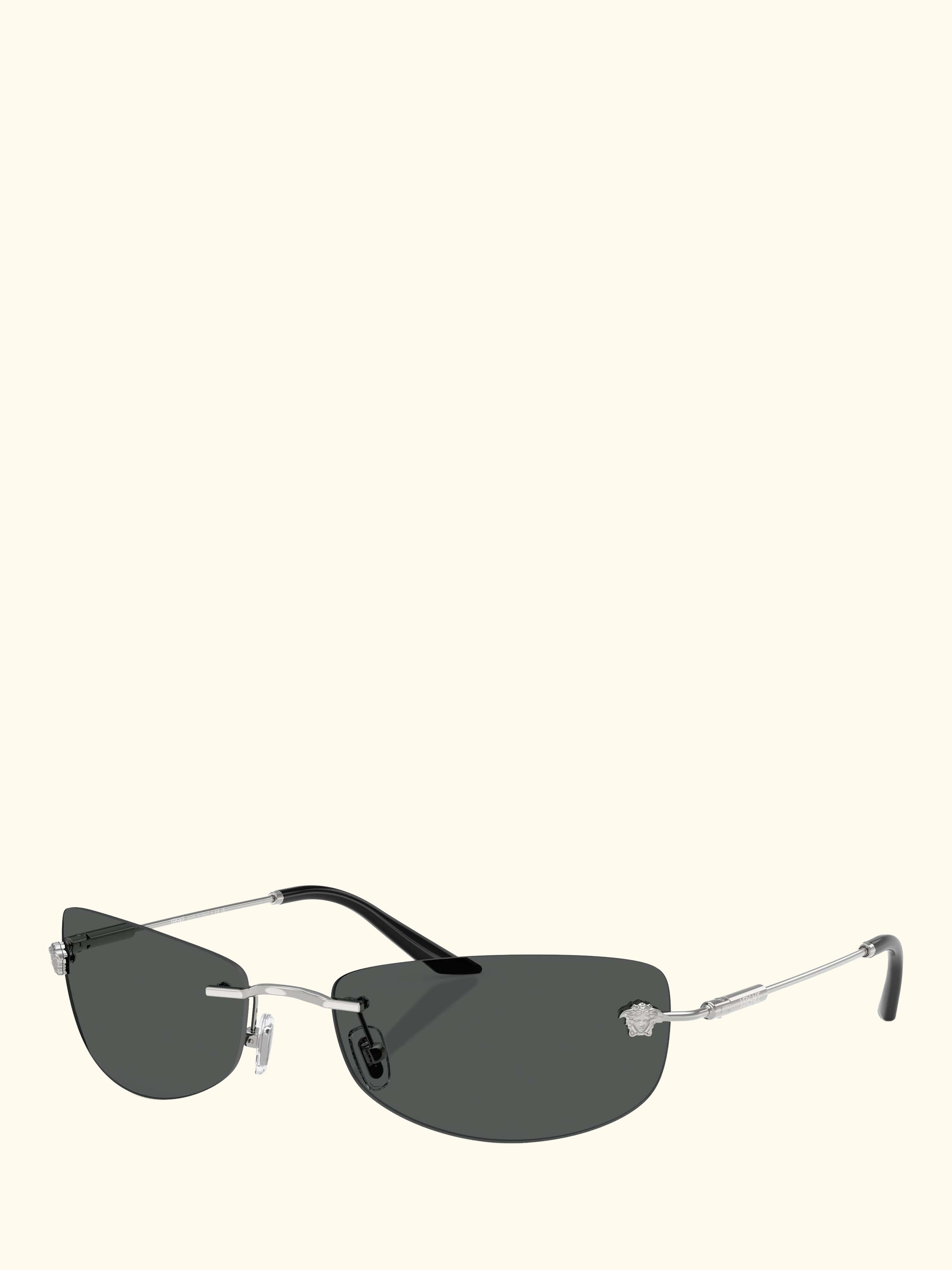 VE2279 Men's Irregular Sunglasses, Silver