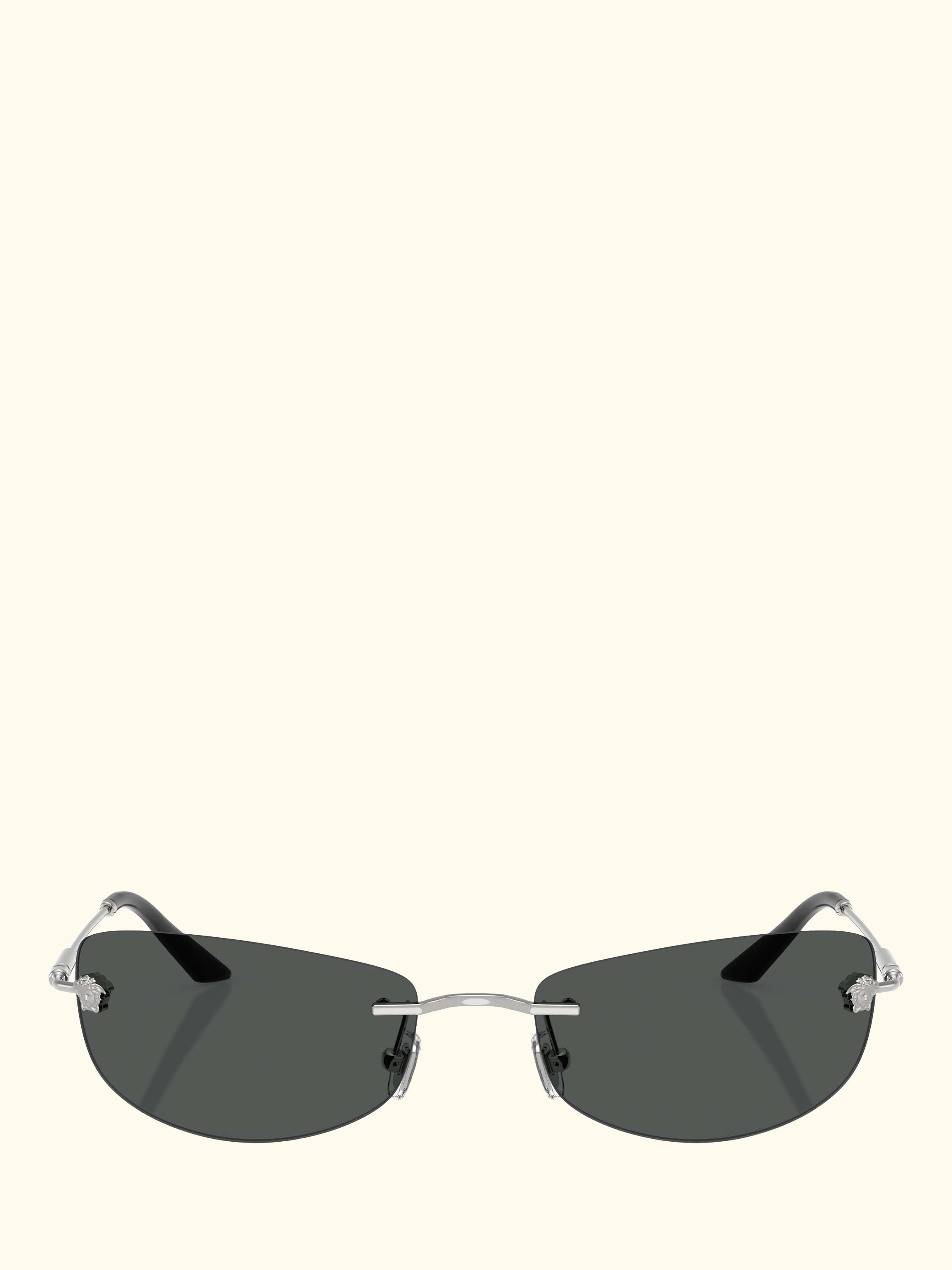 VE2279 Men's Irregular Sunglasses, Silver