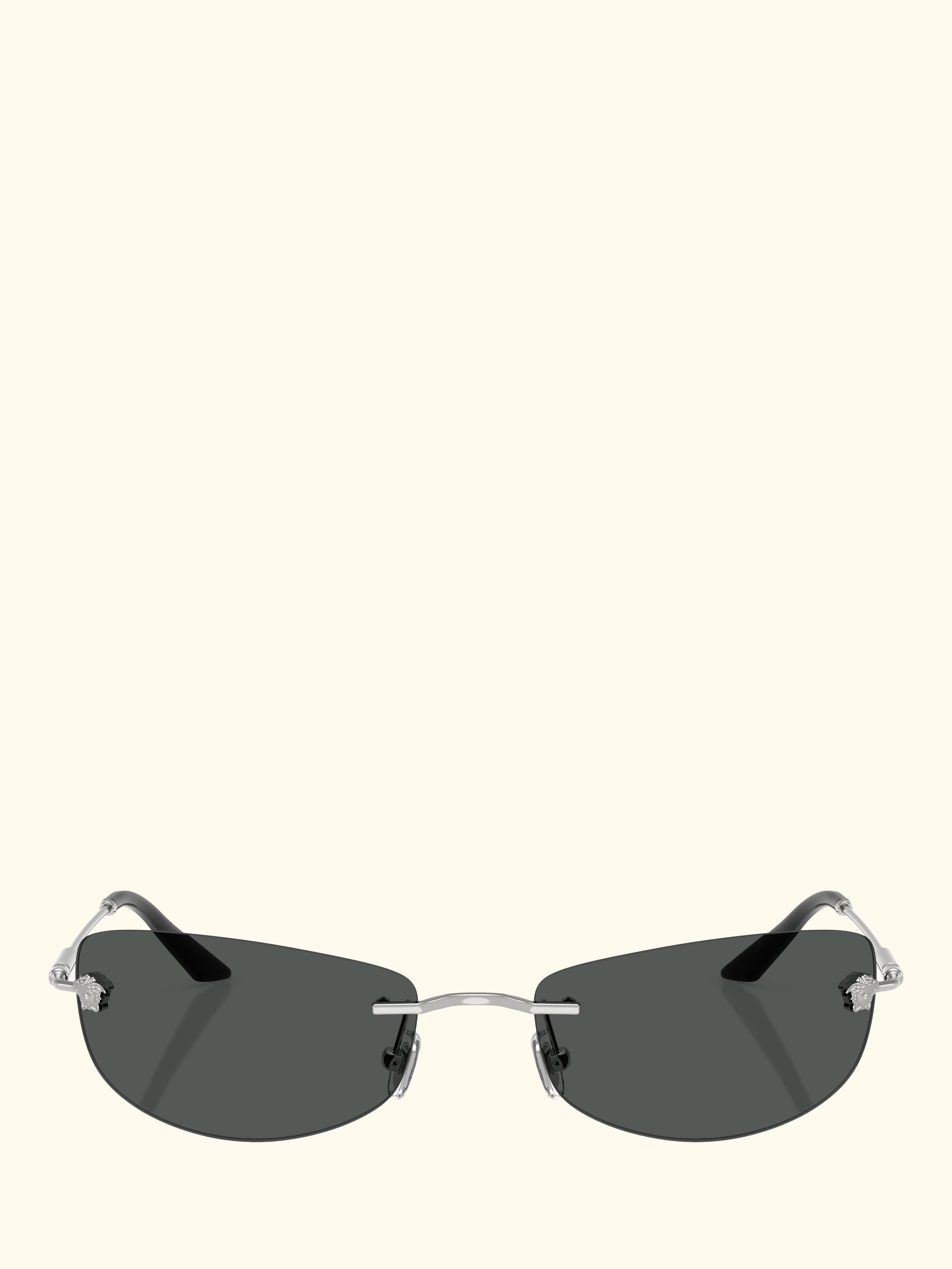 VE2279 Men's Irregular Sunglasses, Silver