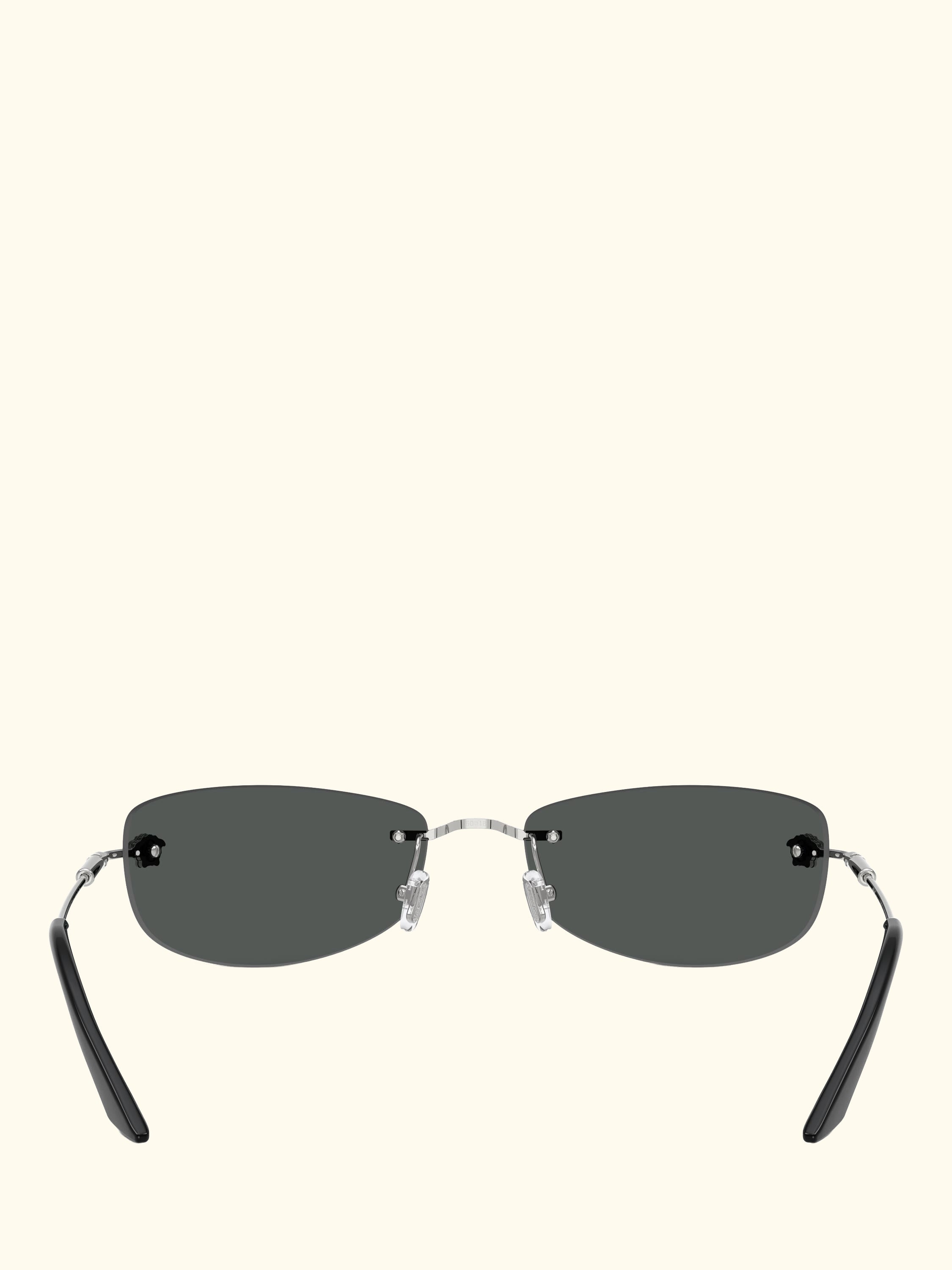 VE2279 Men's Irregular Sunglasses, Silver