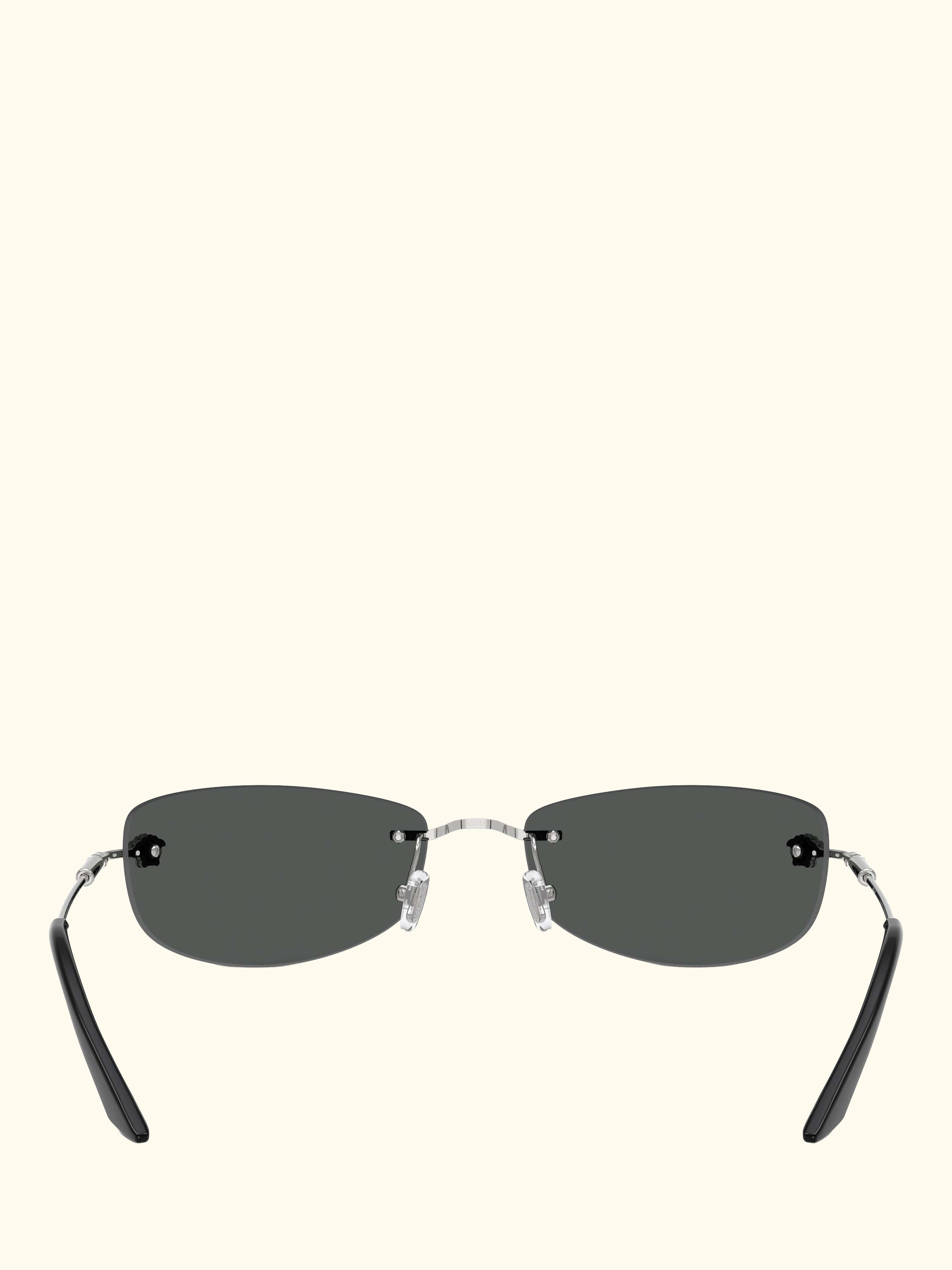 VE2279 Men's Irregular Sunglasses, Silver