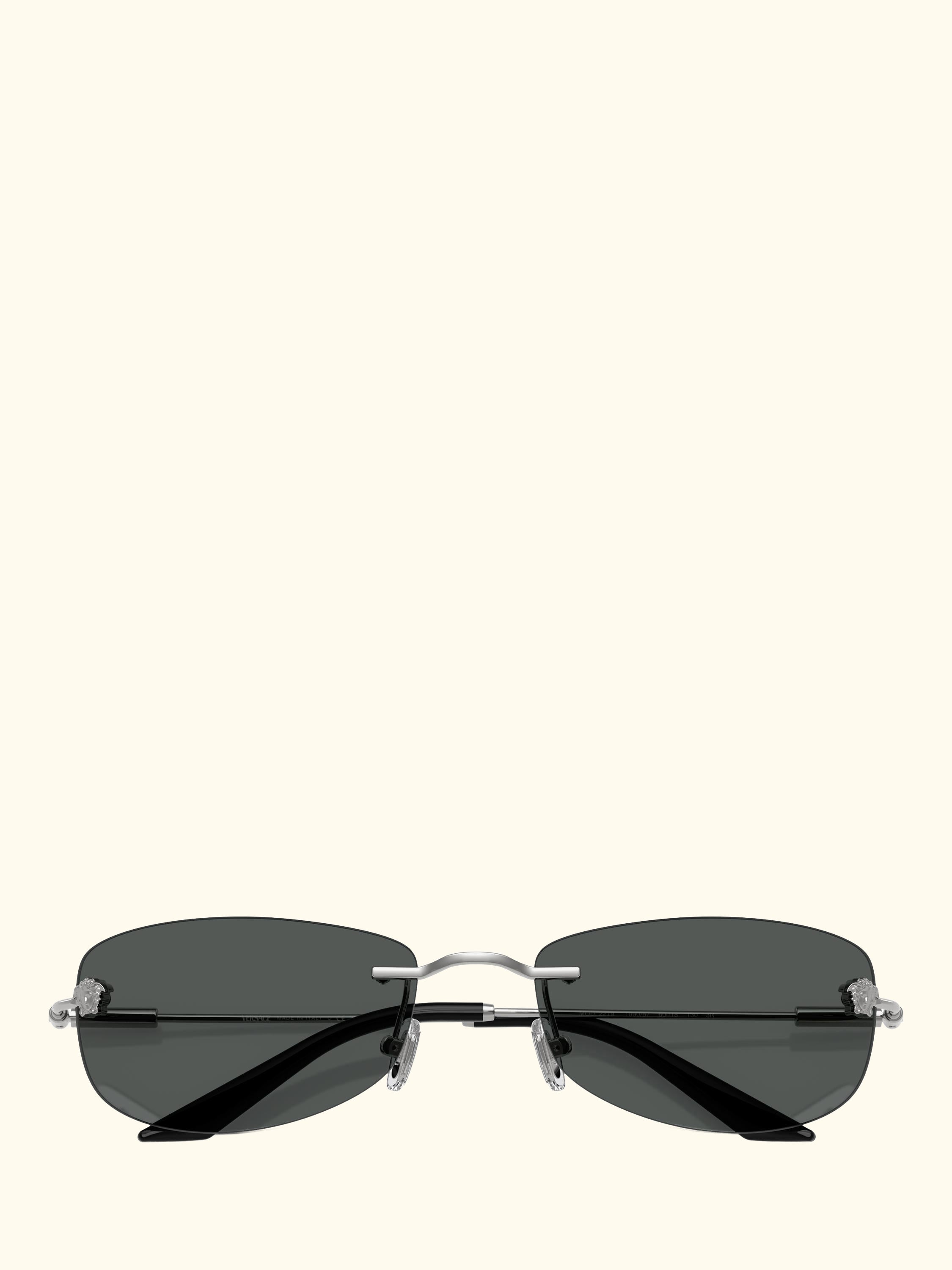 VE2279 Men's Irregular Sunglasses, Silver