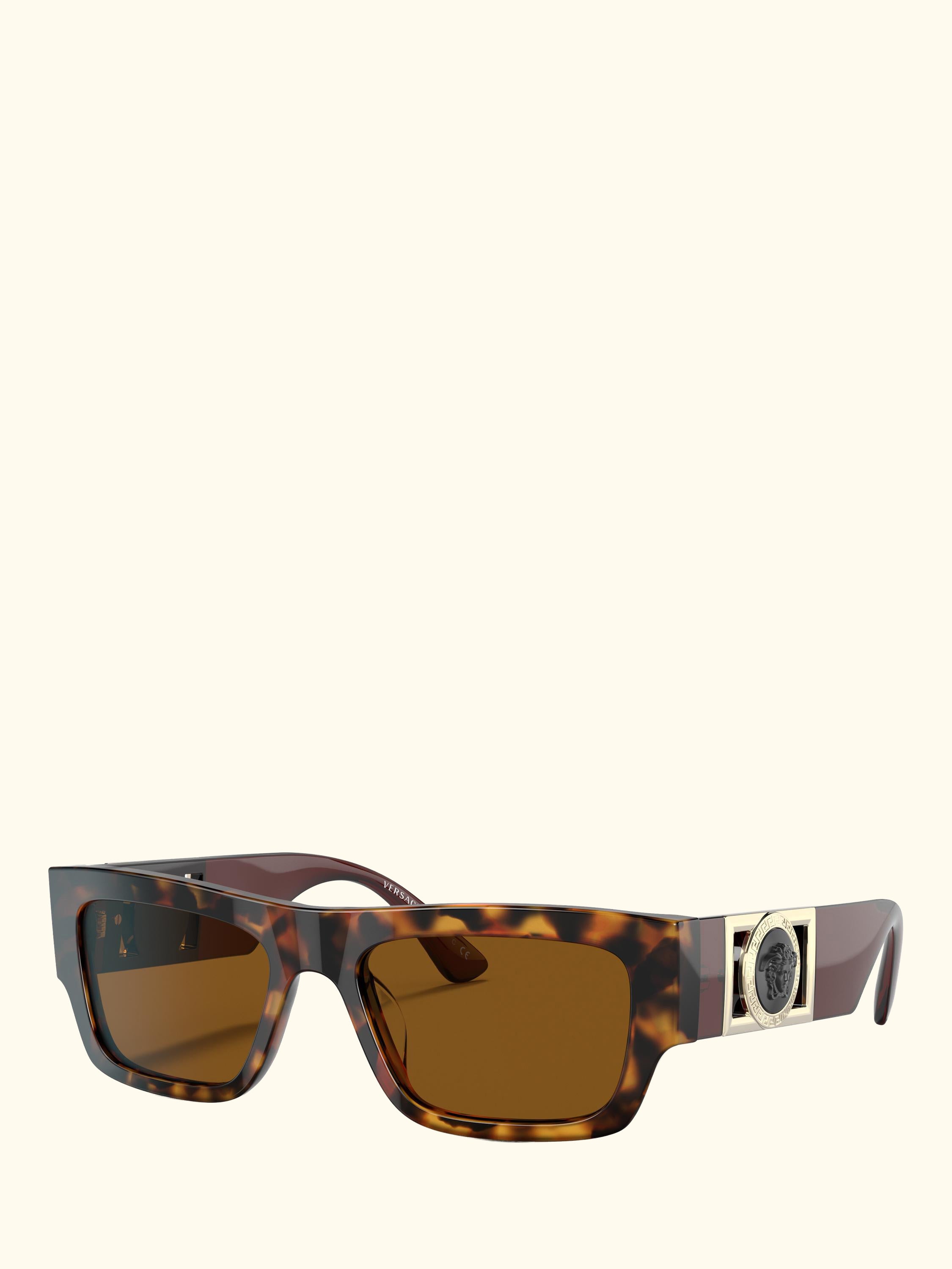 VE4416U Men's D-Frame Sunglasses, Havana