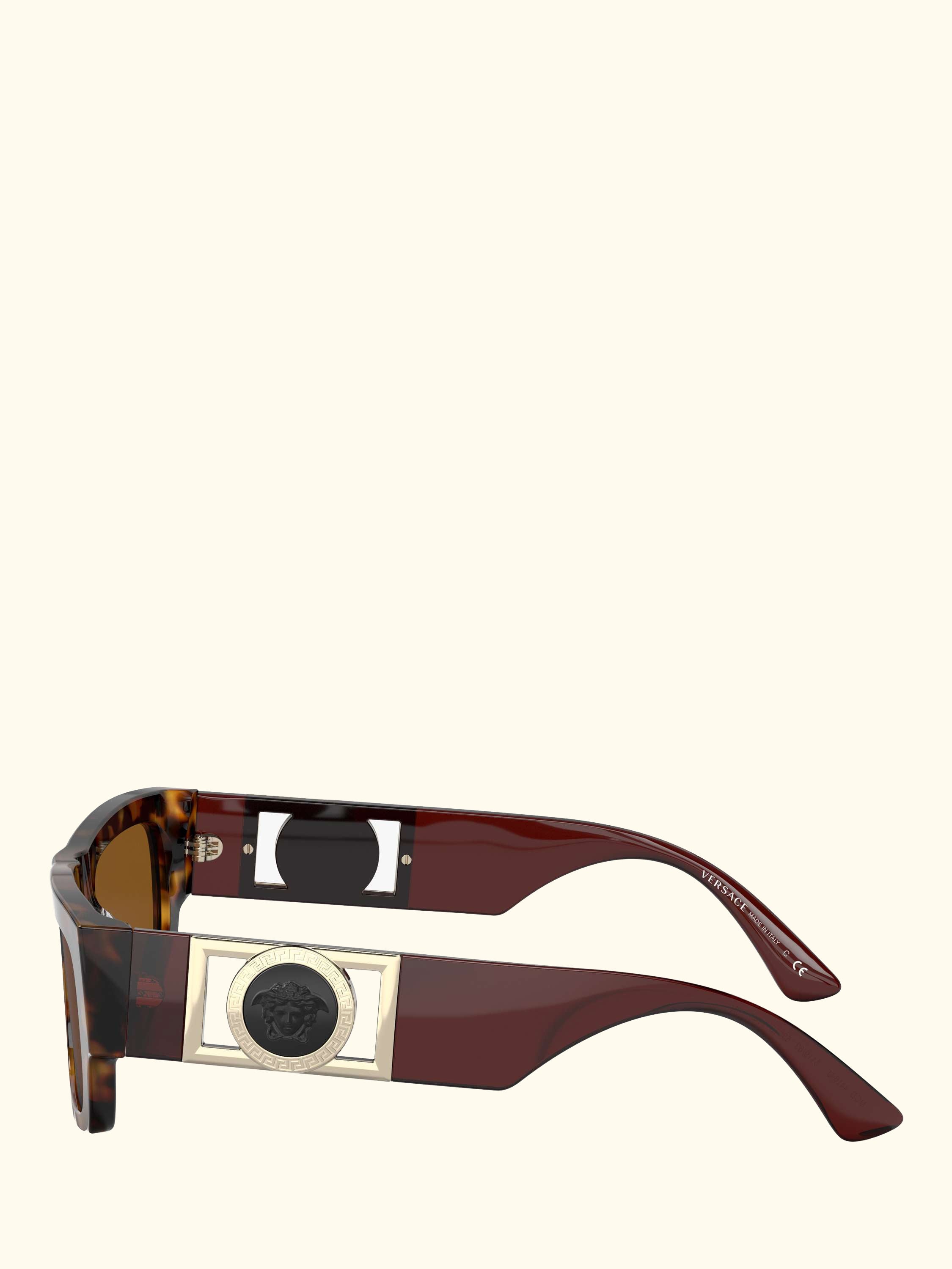 VE4416U Men's D-Frame Sunglasses, Havana