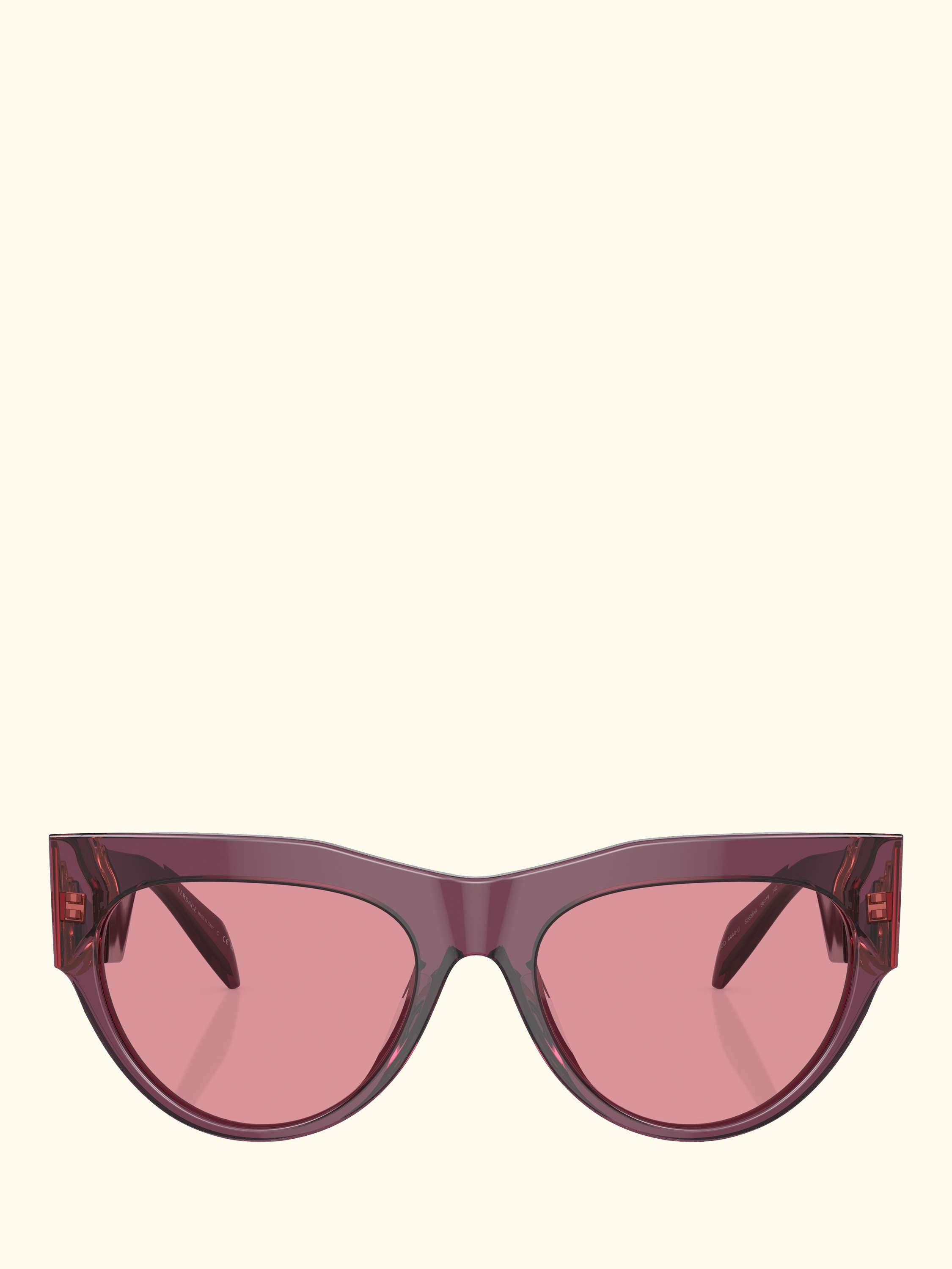 VE4440U Women's Oval Sunglasses, Transparent Marc