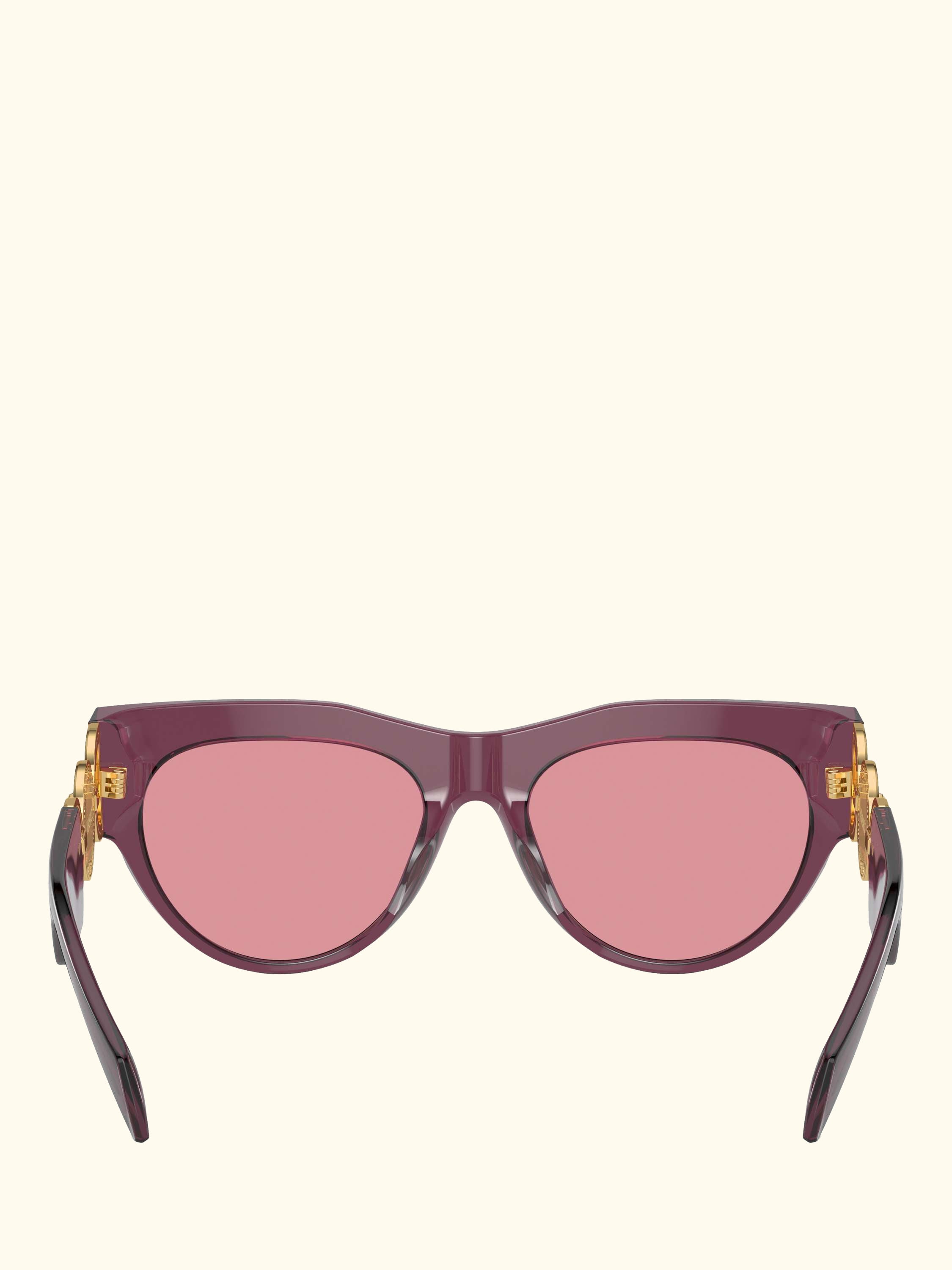 VE4440U Women's Oval Sunglasses, Transparent Marc