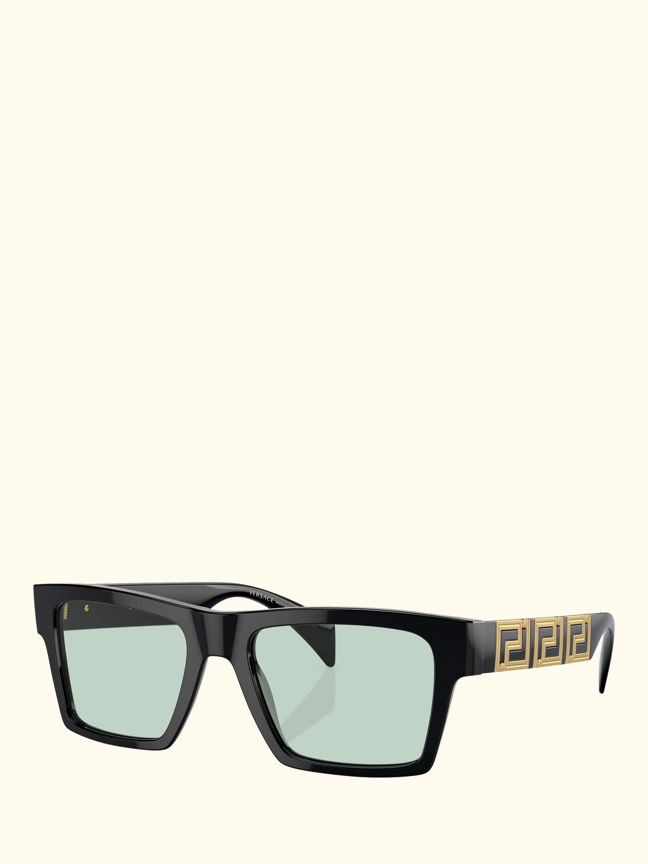 VE4445 Men's Rectangular Sunglasses, Black