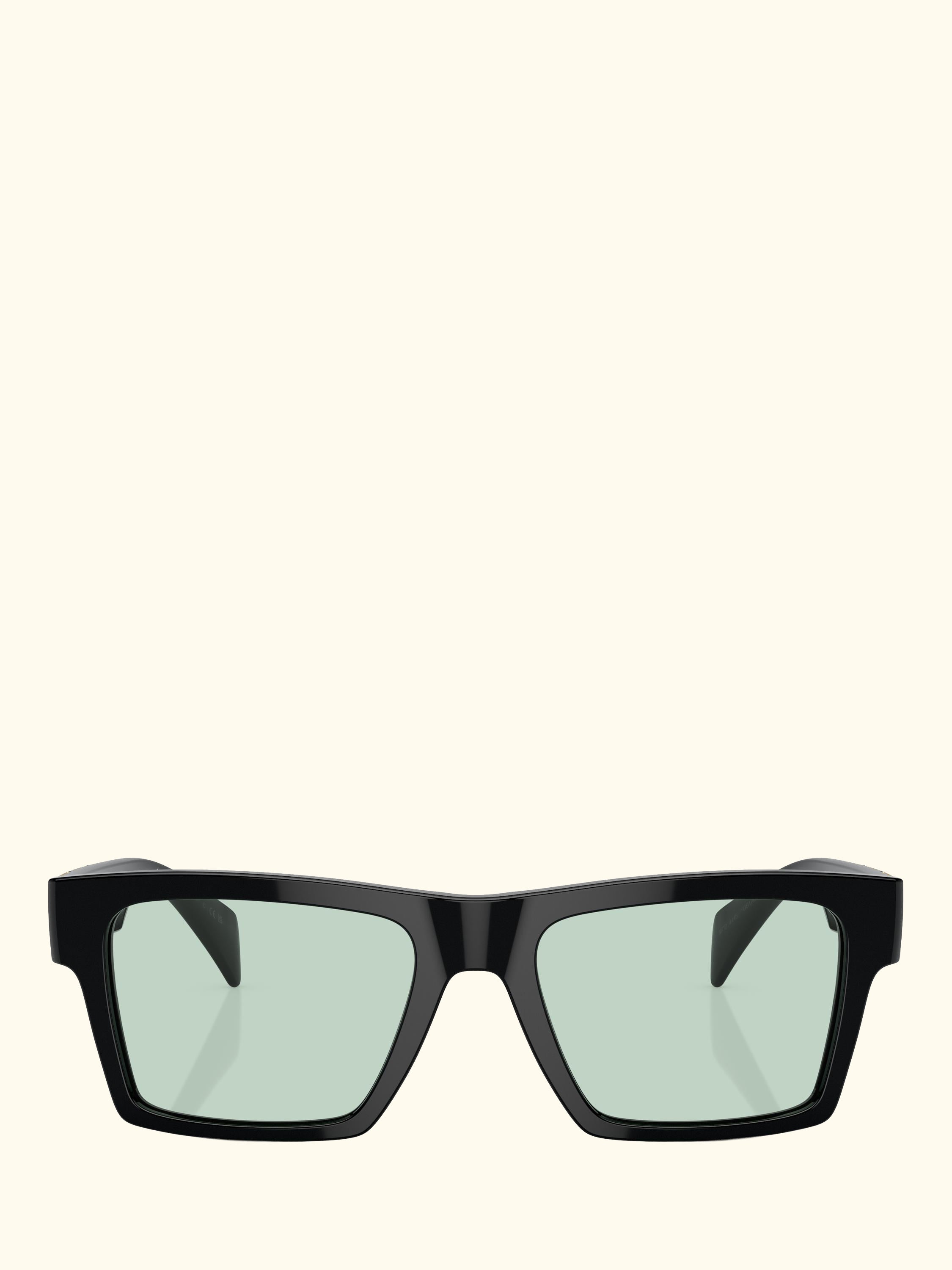 VE4445 Men's Rectangular Sunglasses, Black