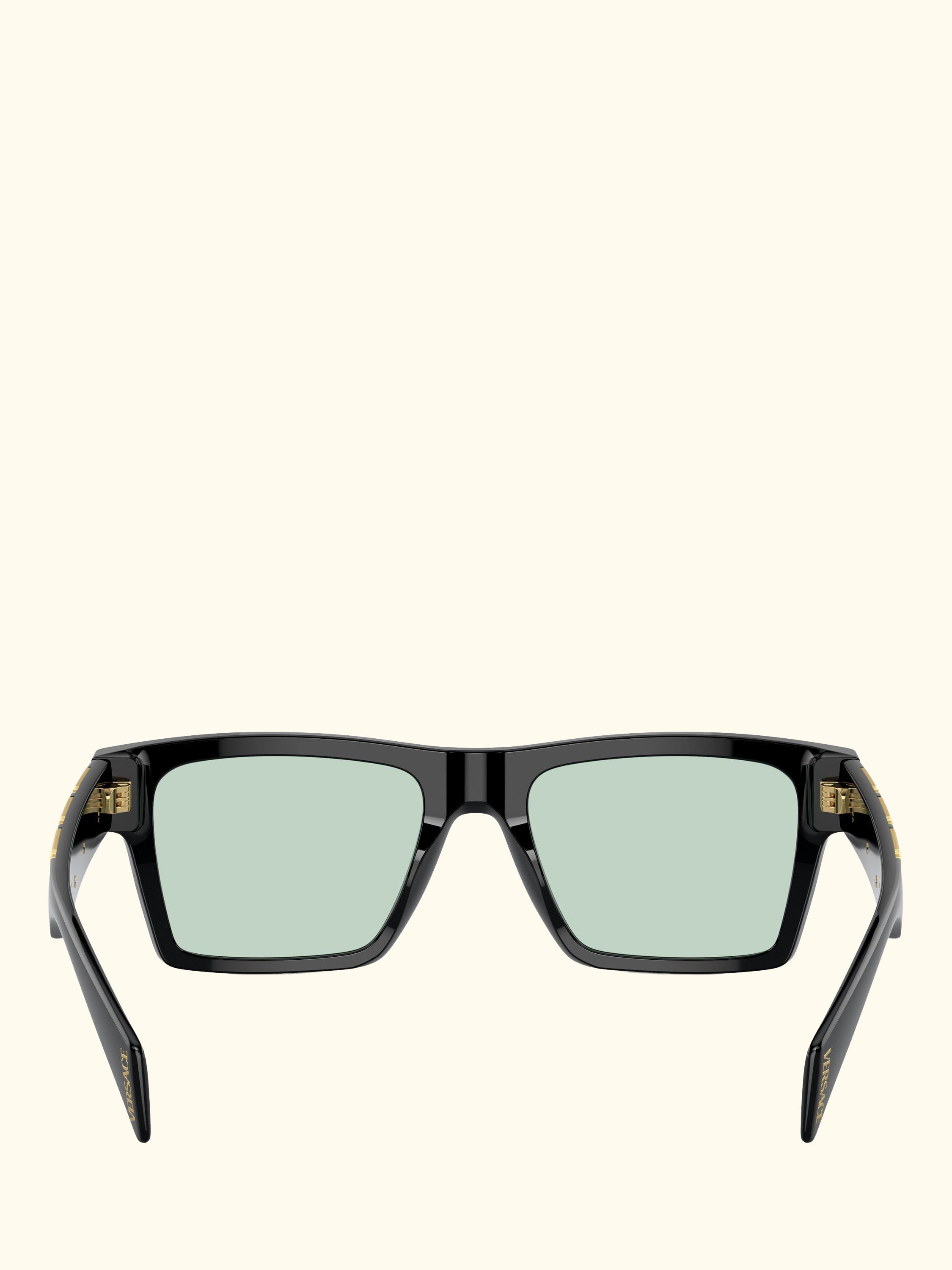 VE4445 Men's Rectangular Sunglasses, Black