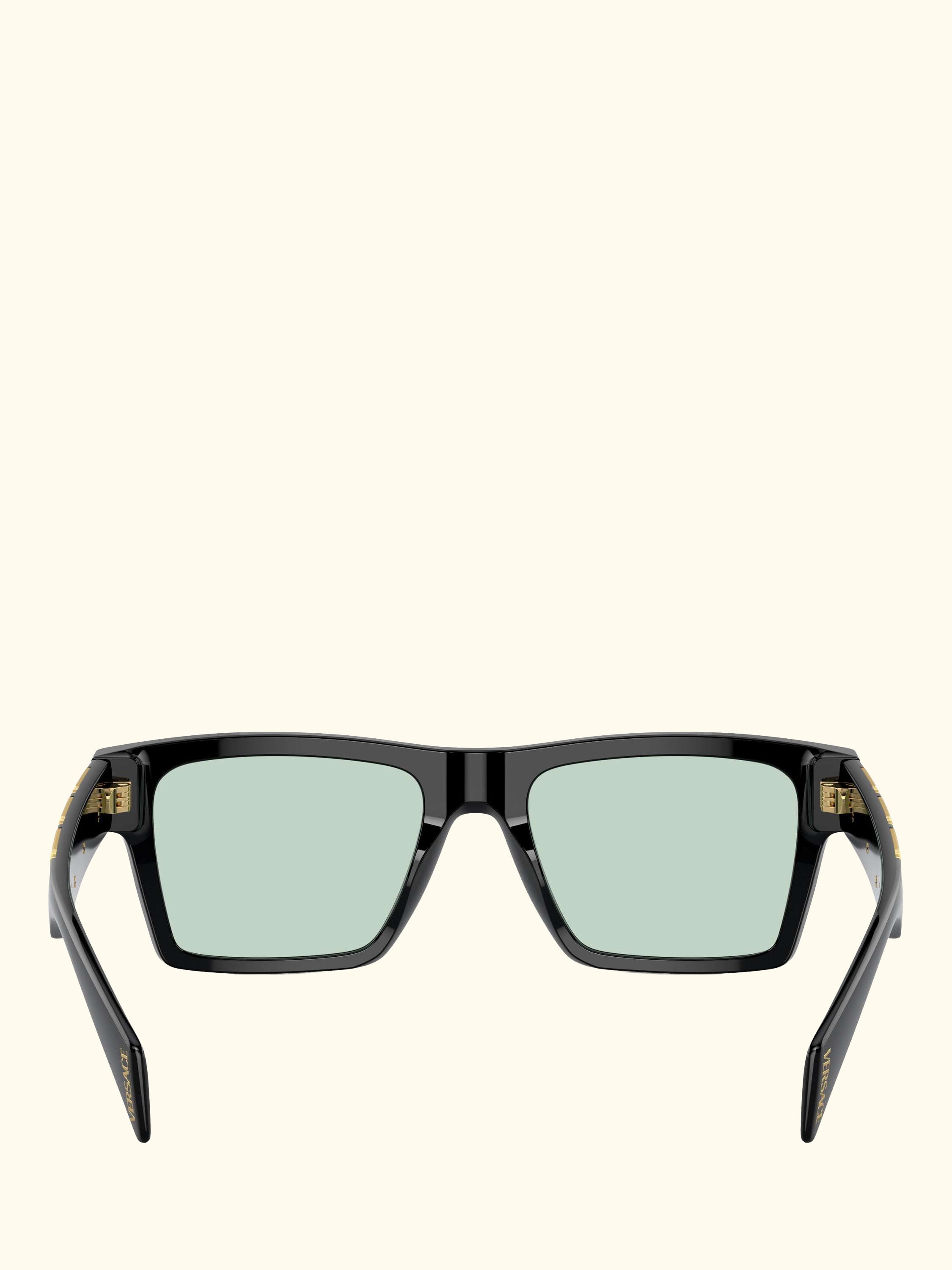 VE4445 Men's Rectangular Sunglasses, Black