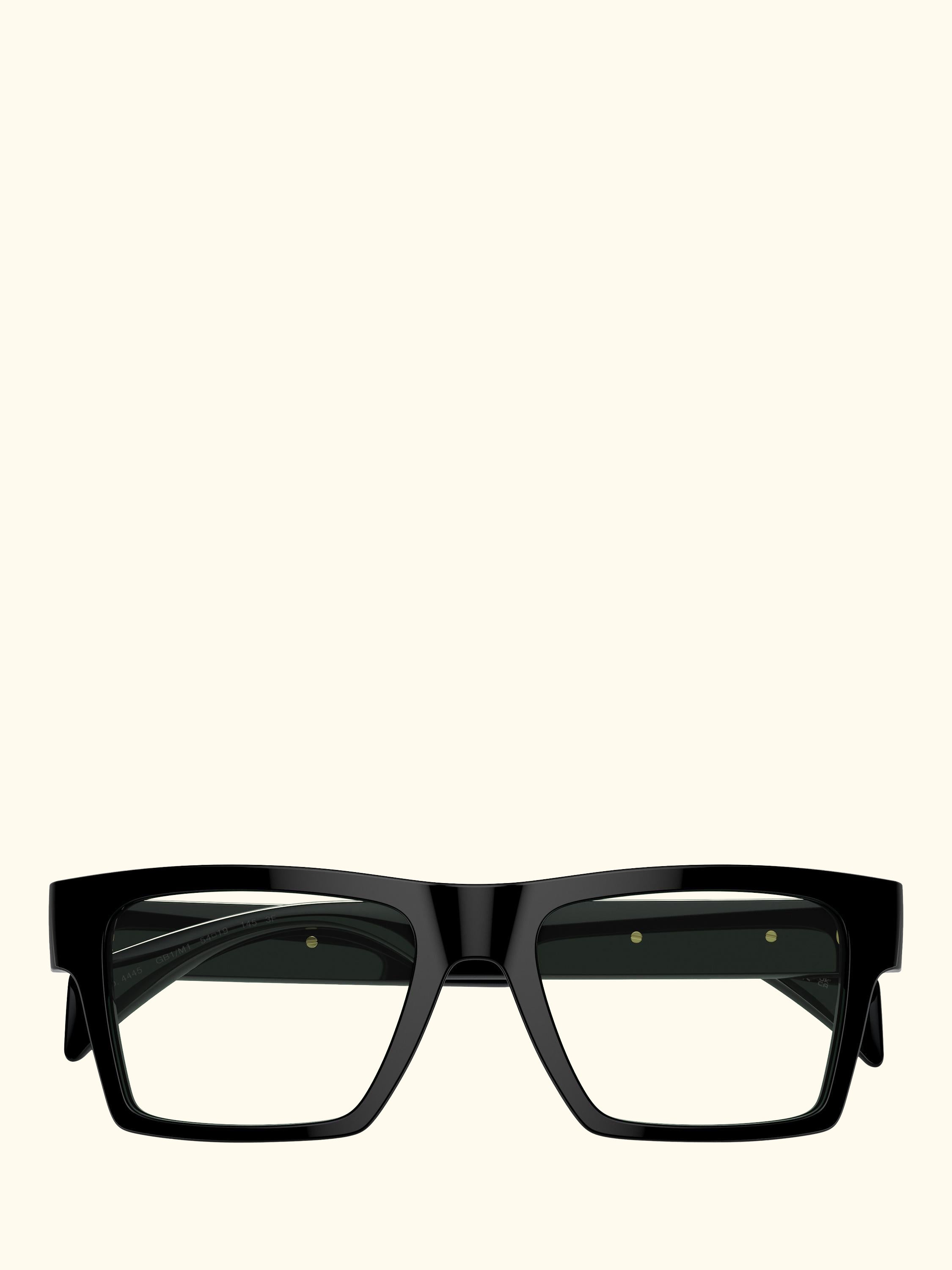 VE4445 Men's Rectangular Sunglasses, Black