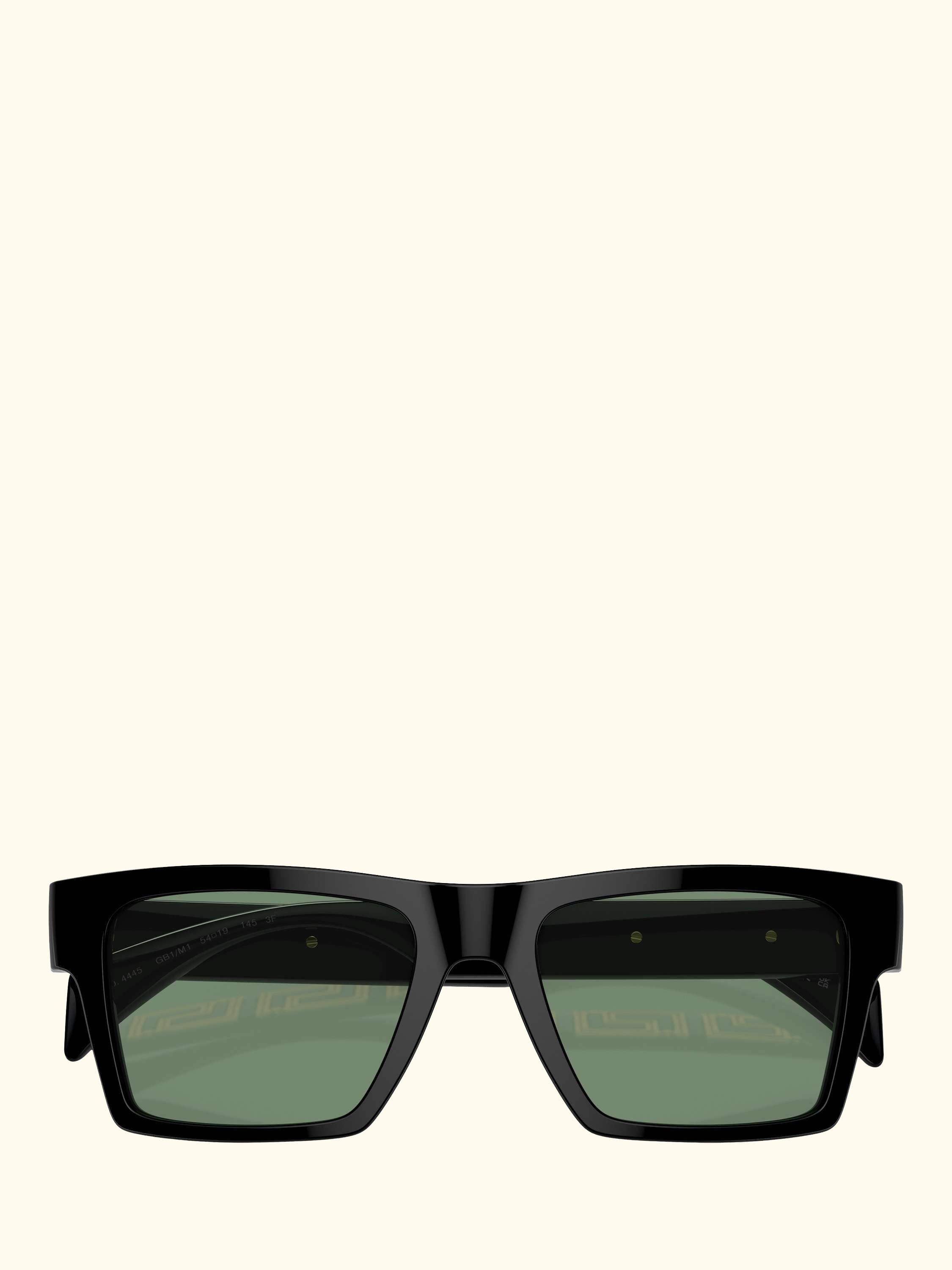 VE4445 Men's Rectangular Sunglasses, Black