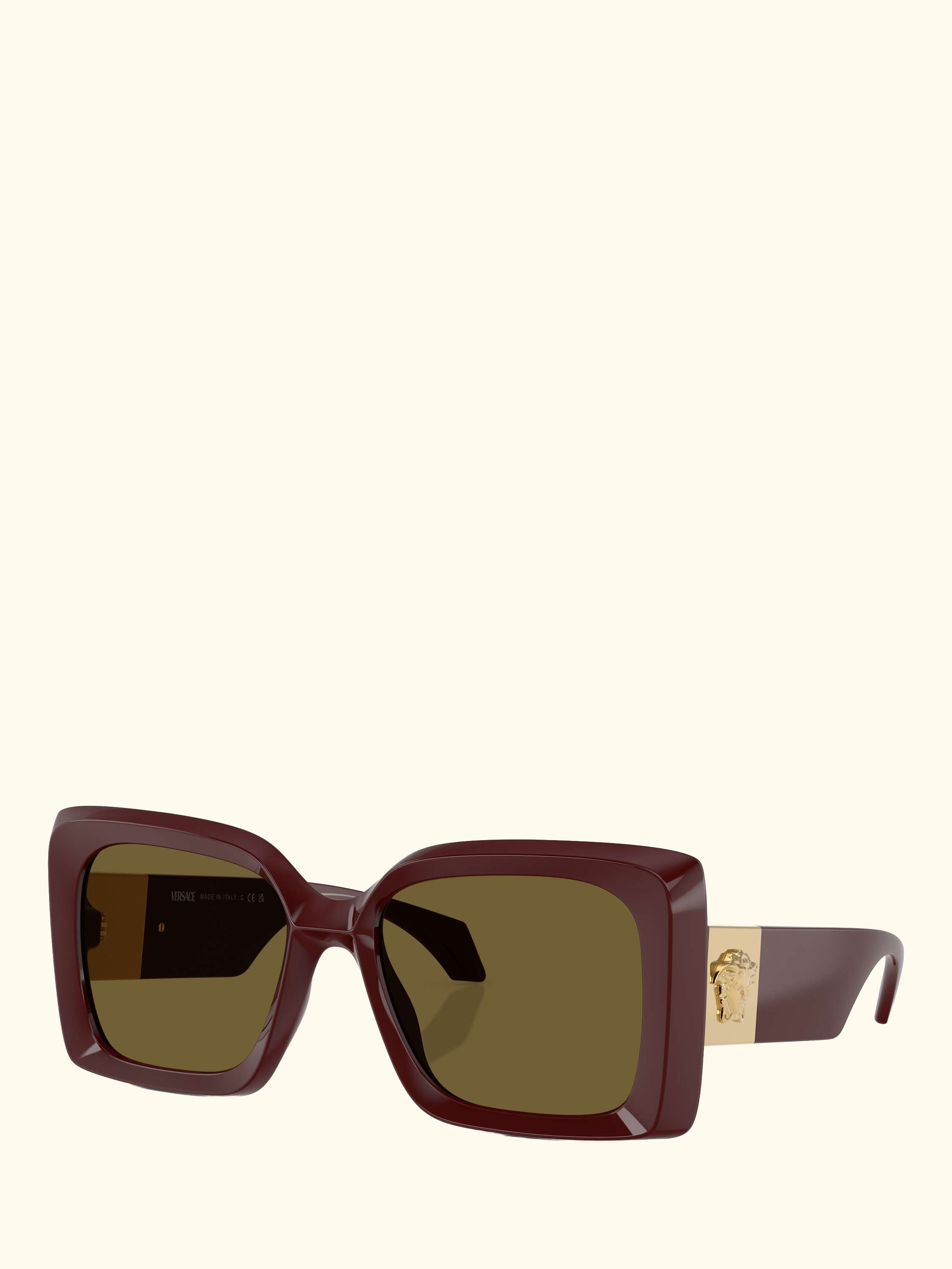 VE4467U Women's Irregular Sunglasses, Dark Ruby