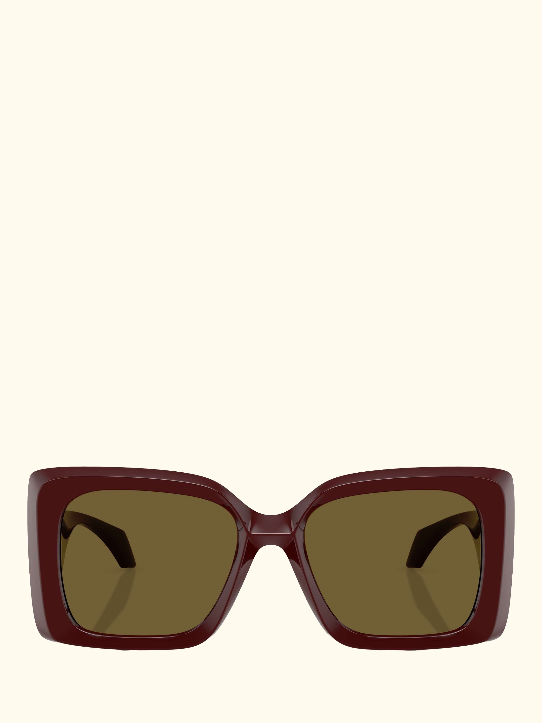 VE4467U Women's Irregular Sunglasses, Dark Ruby