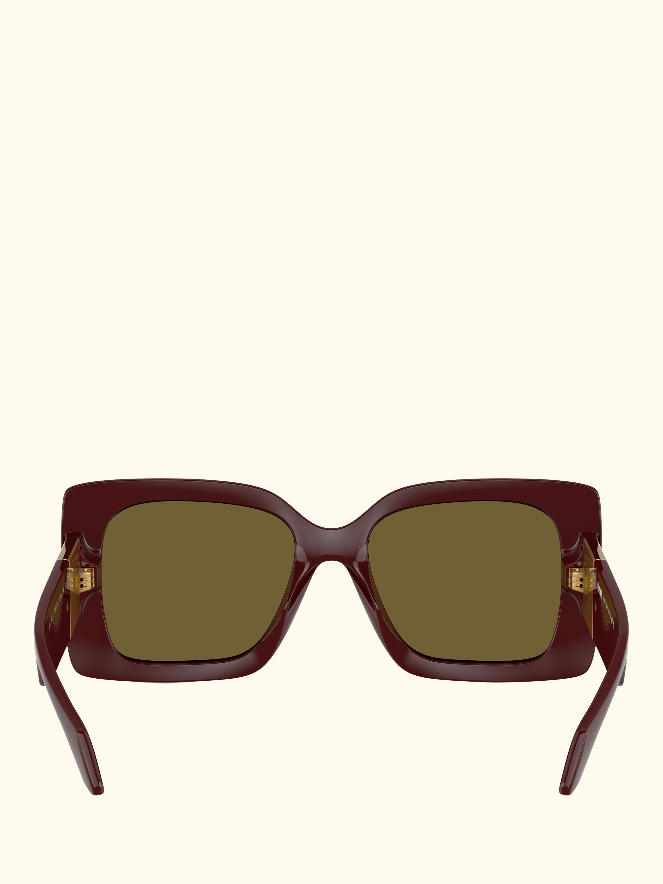 VE4467U Women's Irregular Sunglasses, Dark Ruby