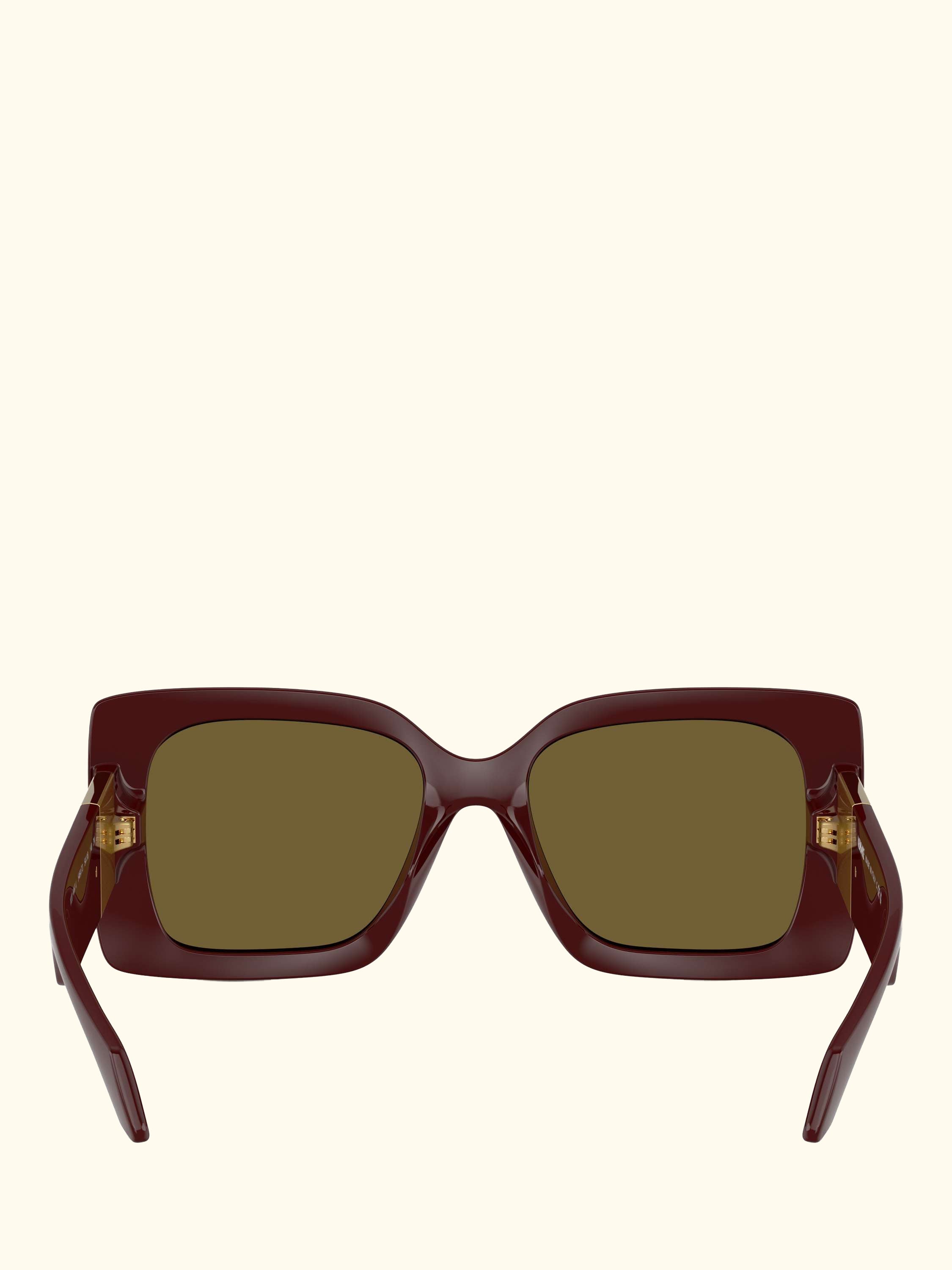 VE4467U Women's Irregular Sunglasses, Dark Ruby