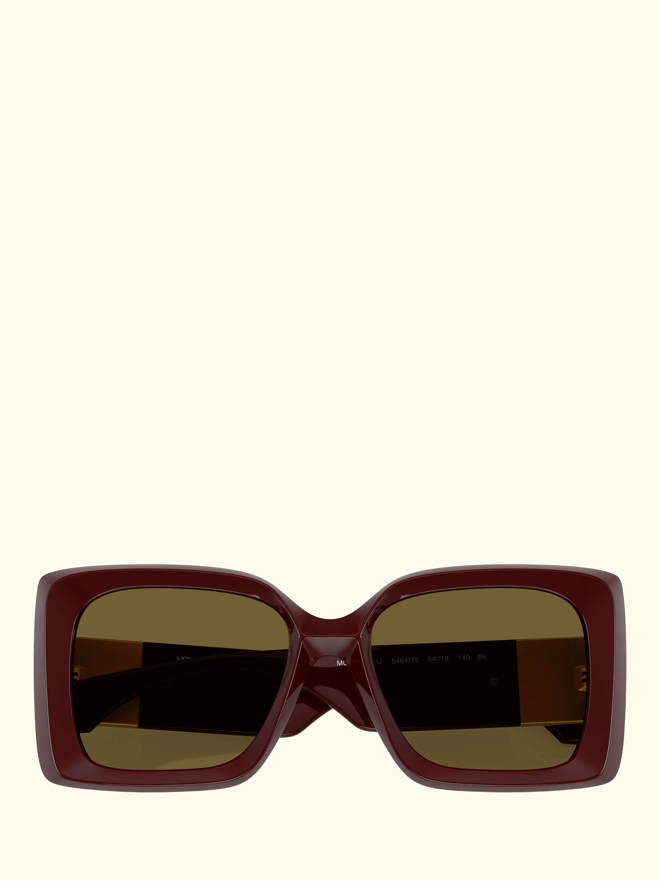 VE4467U Women's Irregular Sunglasses, Dark Ruby
