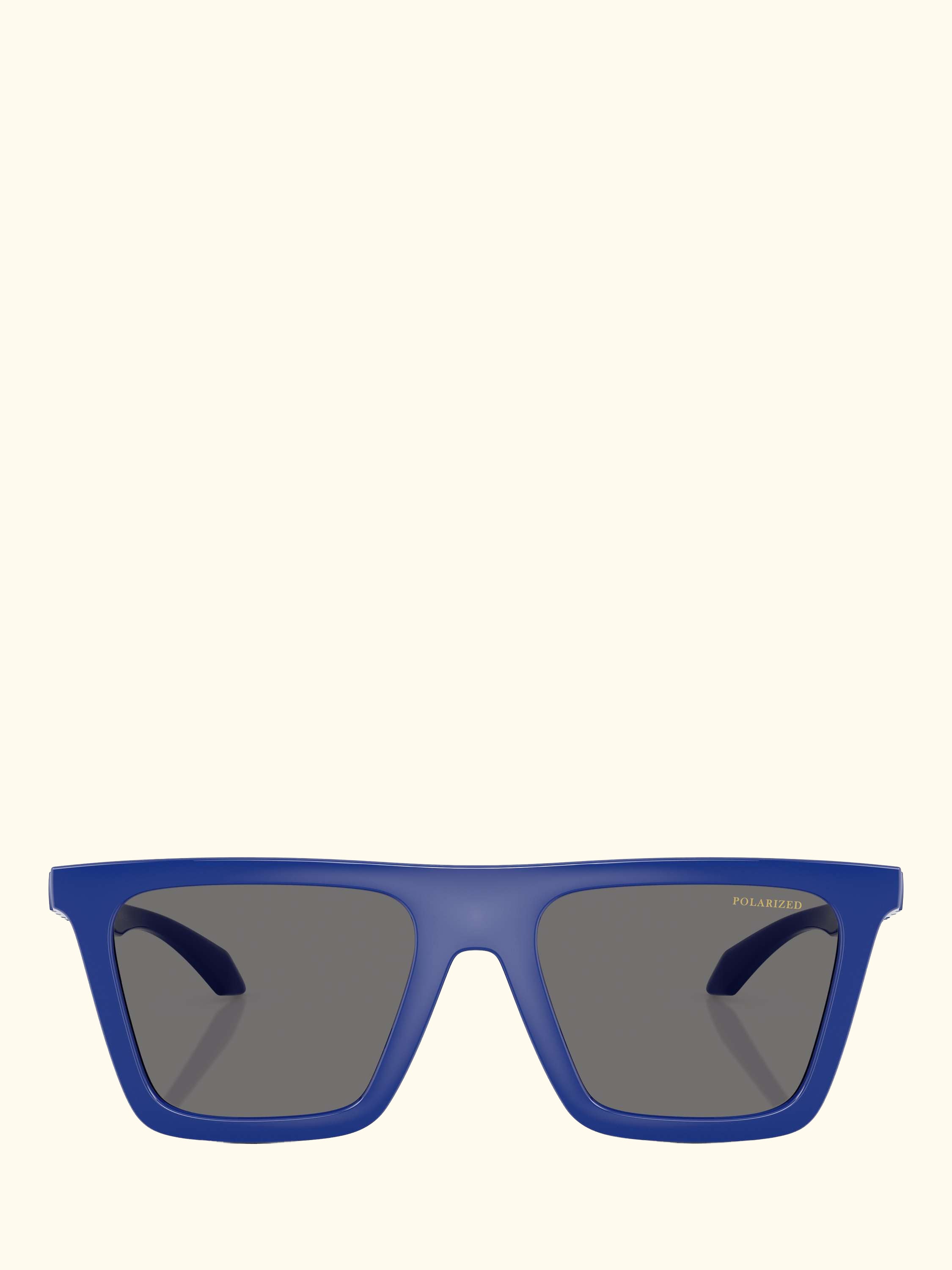 VE4468U Men's Polarised Rectangular Sunglasses, Full Blue