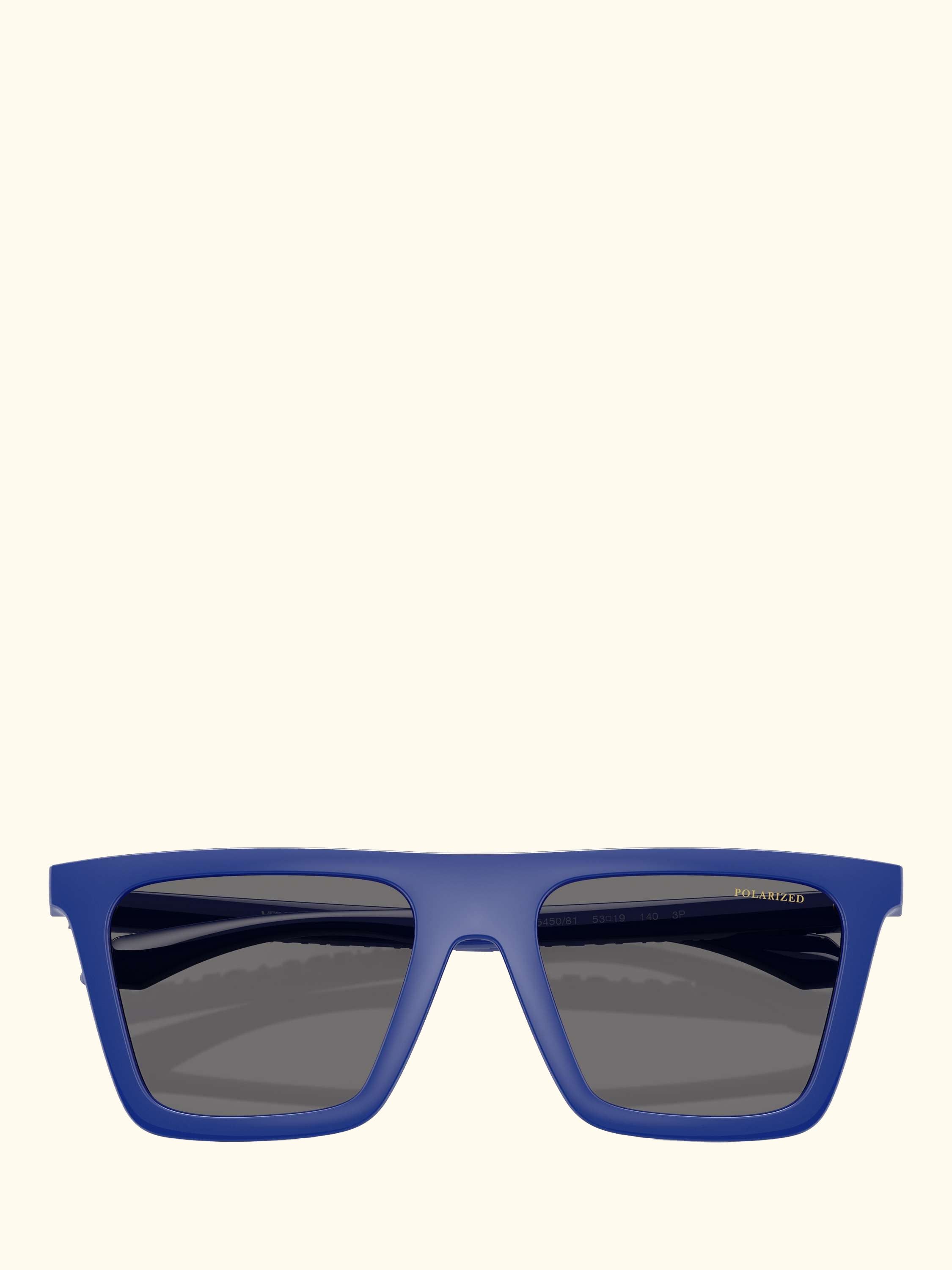 VE4468U Men's Polarised Rectangular Sunglasses, Full Blue