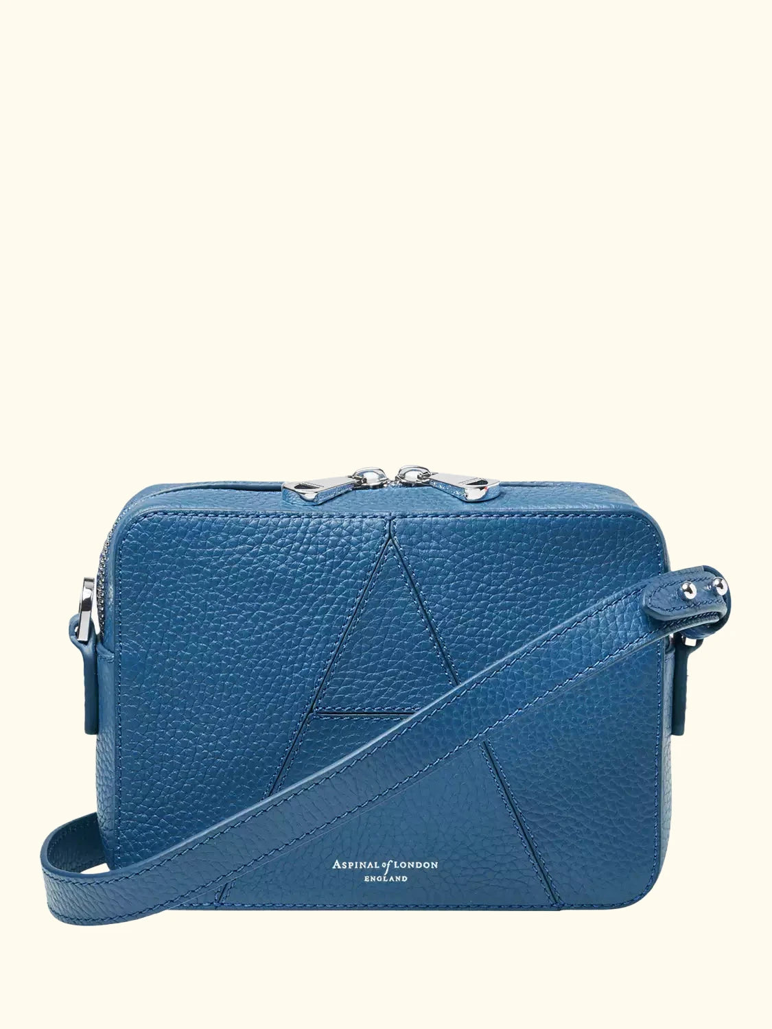 Aspinal of London Leather Camera Crossbody Bag, Topaz