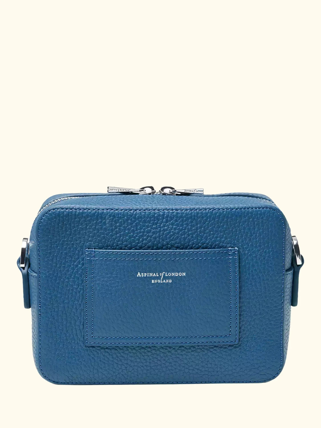 Aspinal of London Leather Camera Crossbody Bag, Topaz