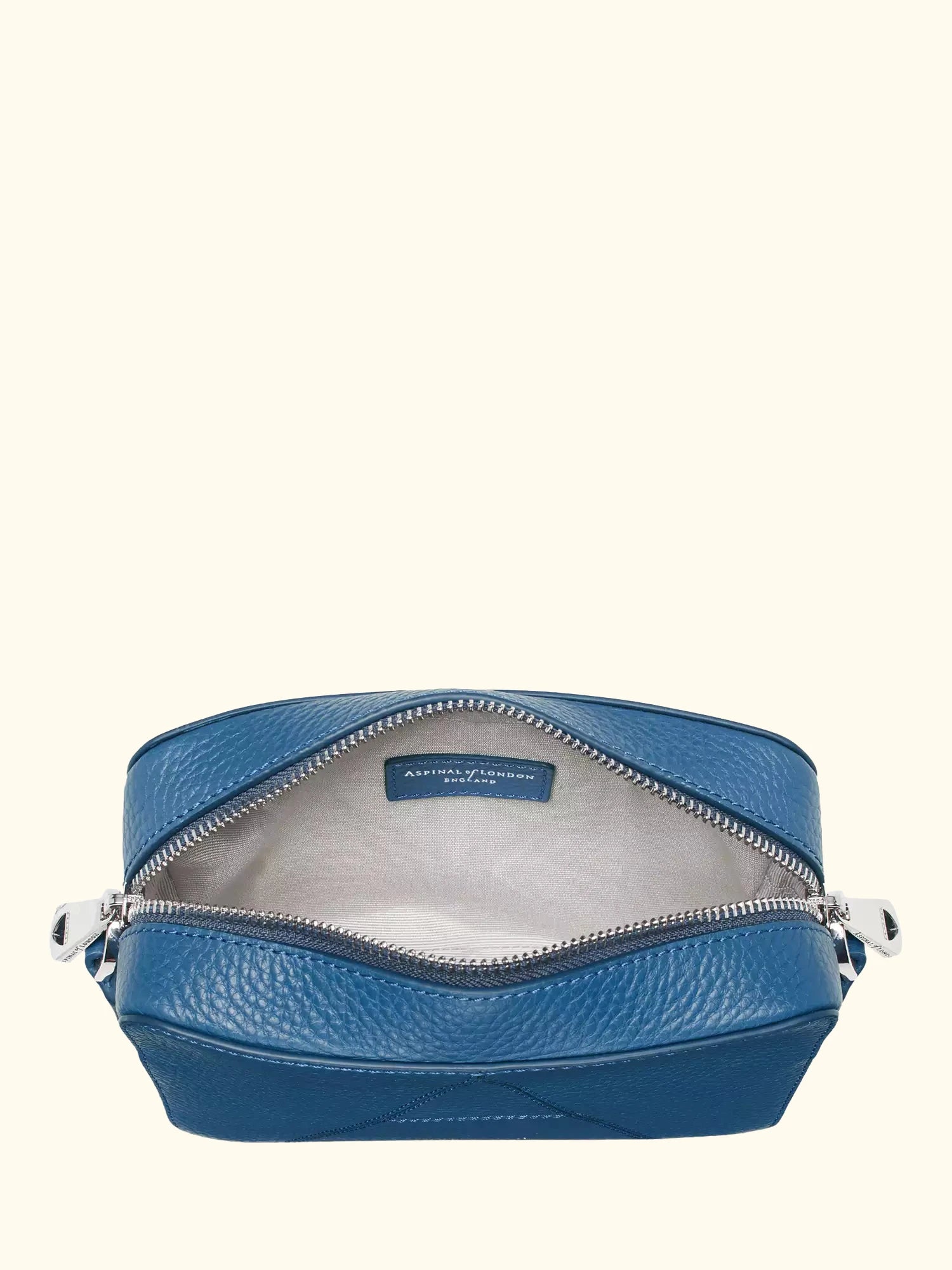Aspinal of London Leather Camera Crossbody Bag, Topaz
