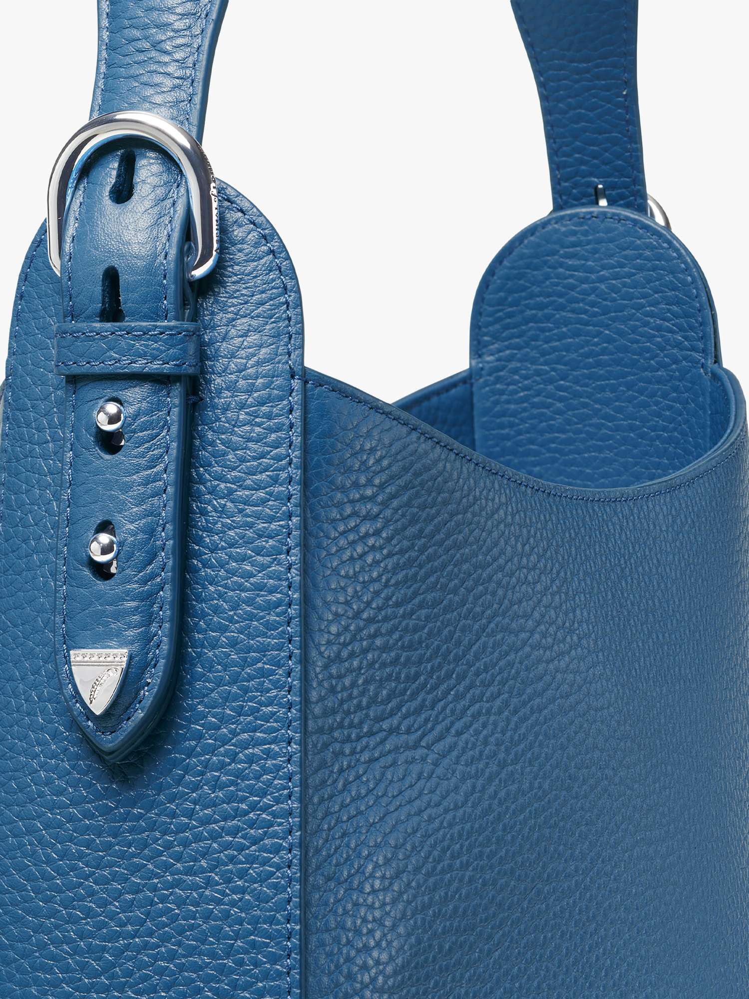 Leather Hobo Bag, Topaz