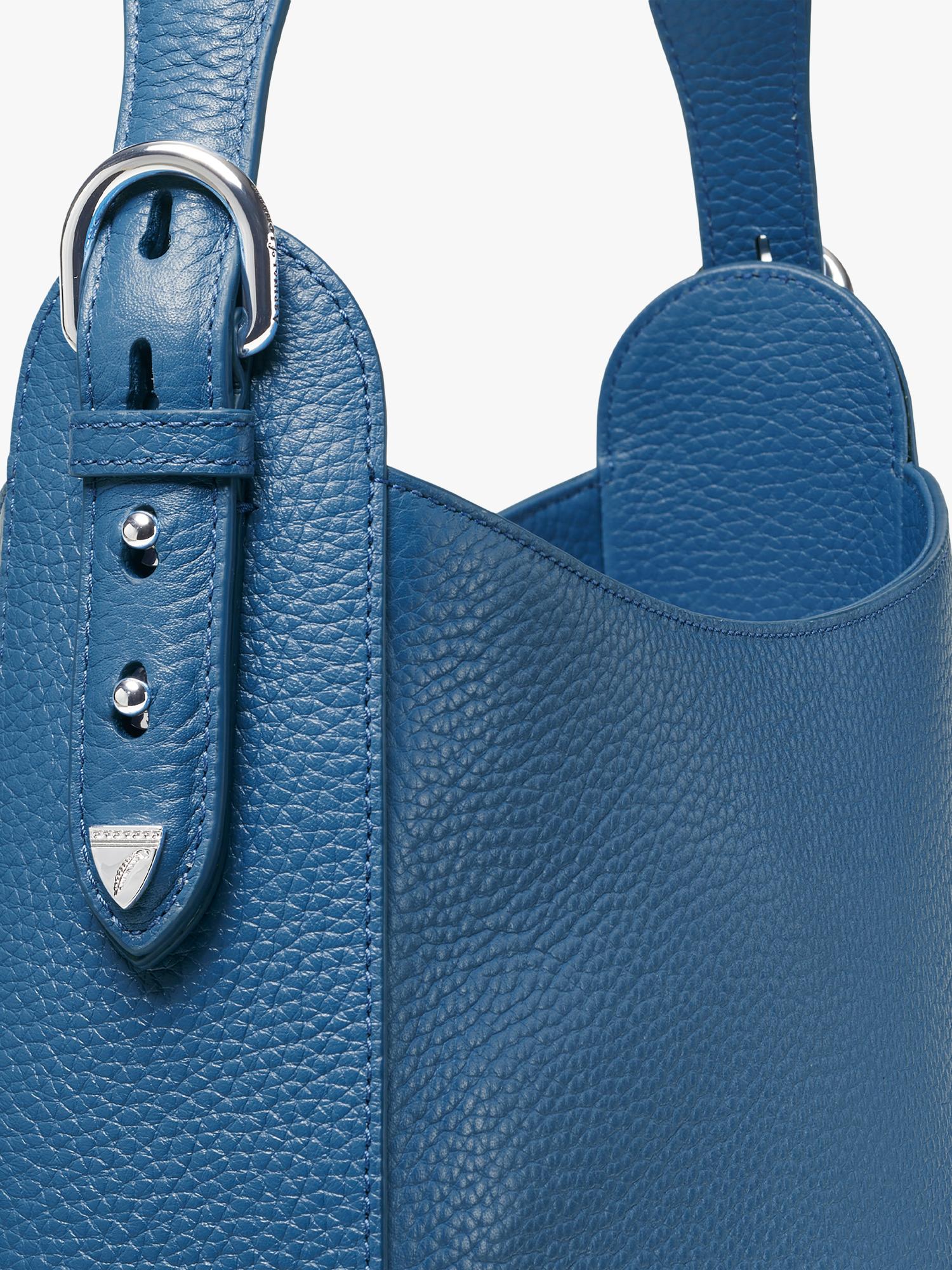 Leather Hobo Bag, Topaz