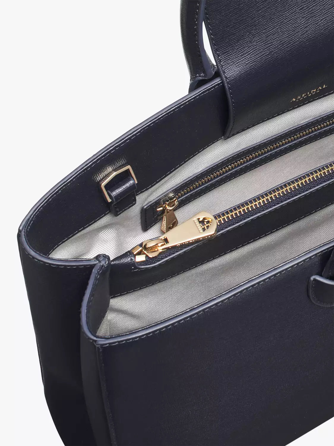 Aspinal of London Madison Leather Tote Bag, Navy