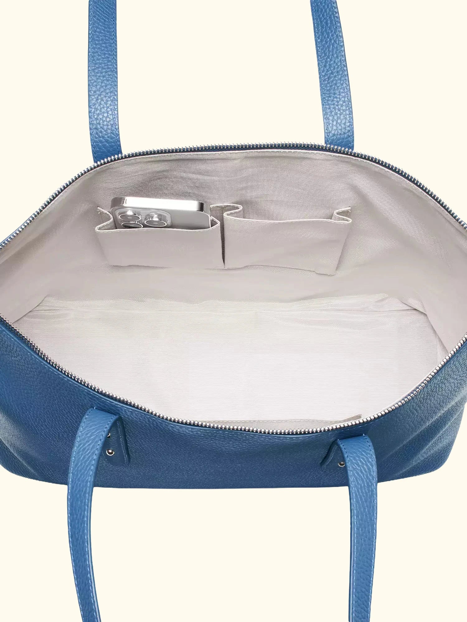 Aspinal of London Zipped Regent Leather Tote Bag