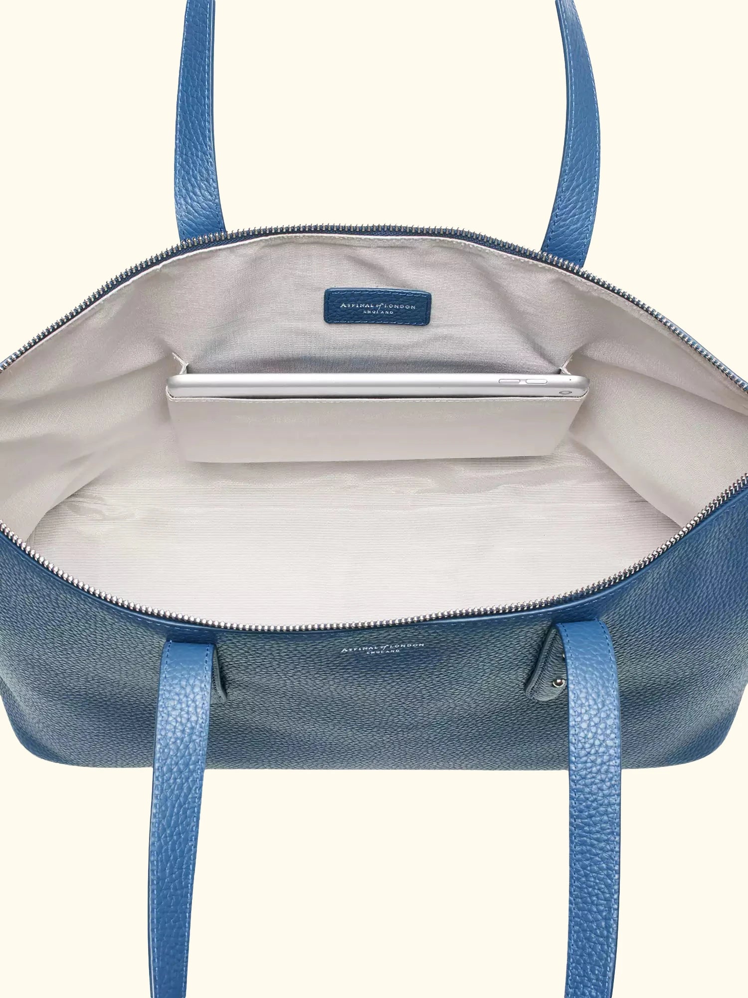 Aspinal of London Zipped Regent Leather Tote Bag