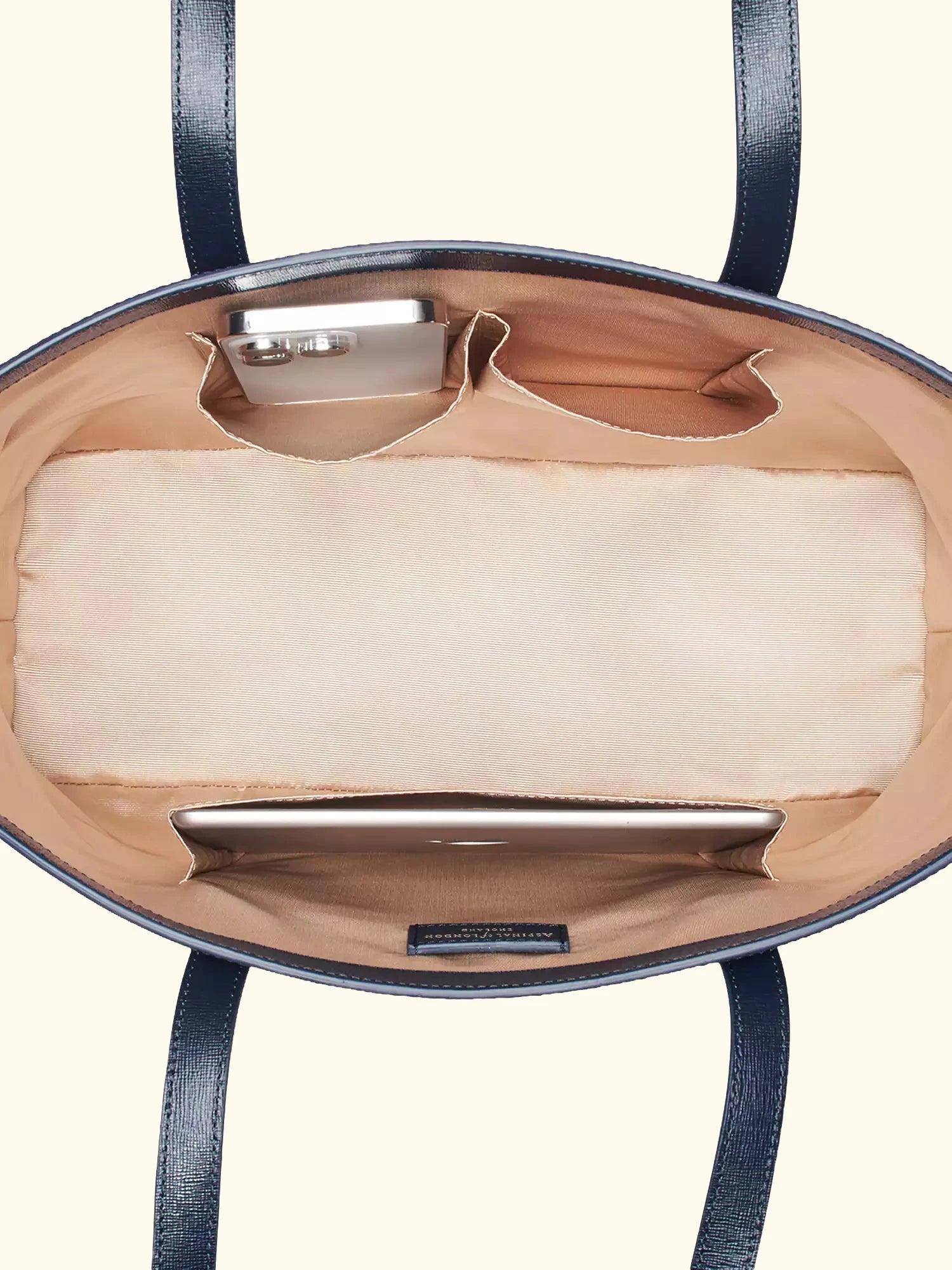 Aspinal of London Zipped Regent Leather Tote Bag