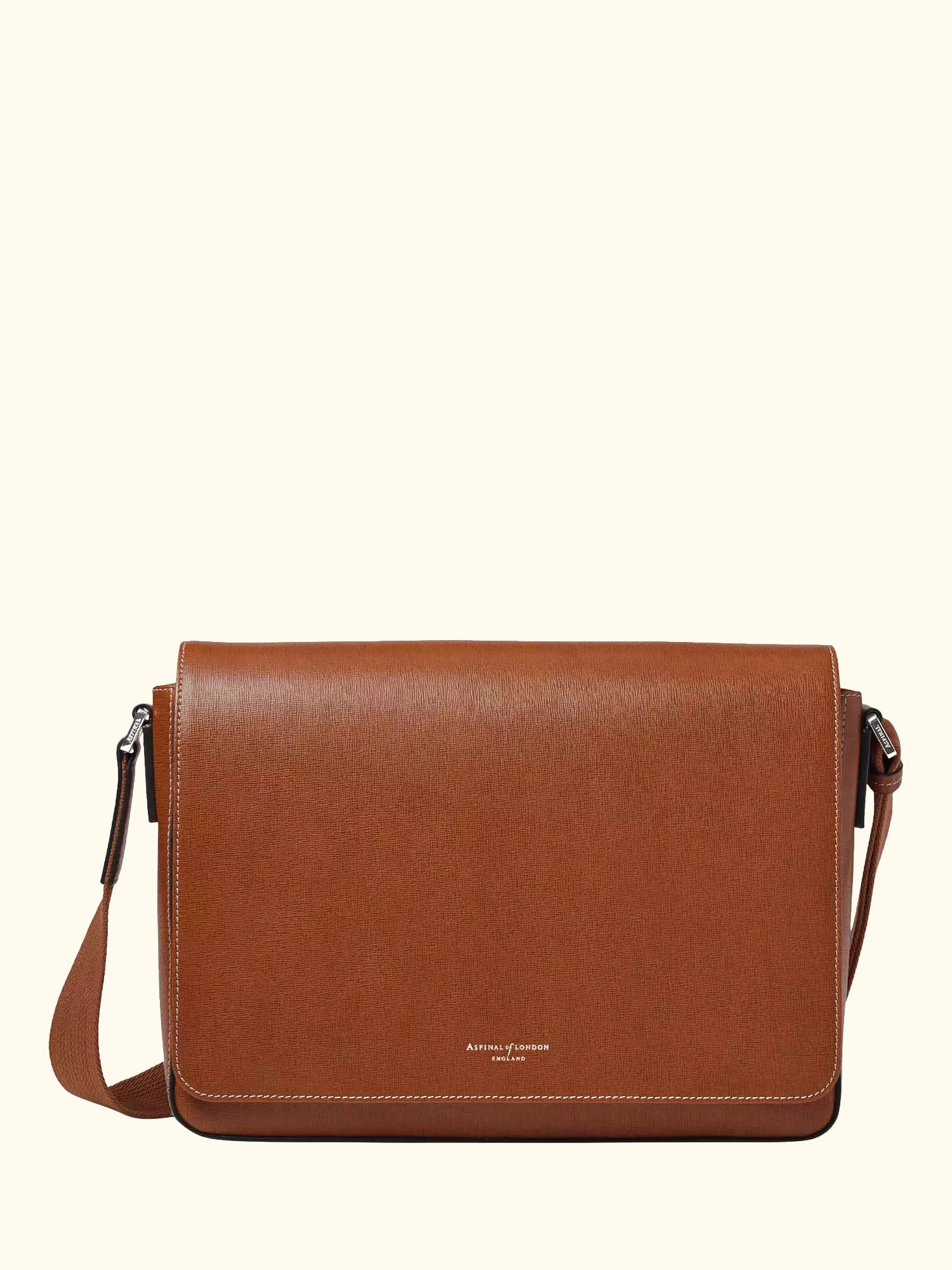 Aspinal of London Reporter Leather Satchel Bag