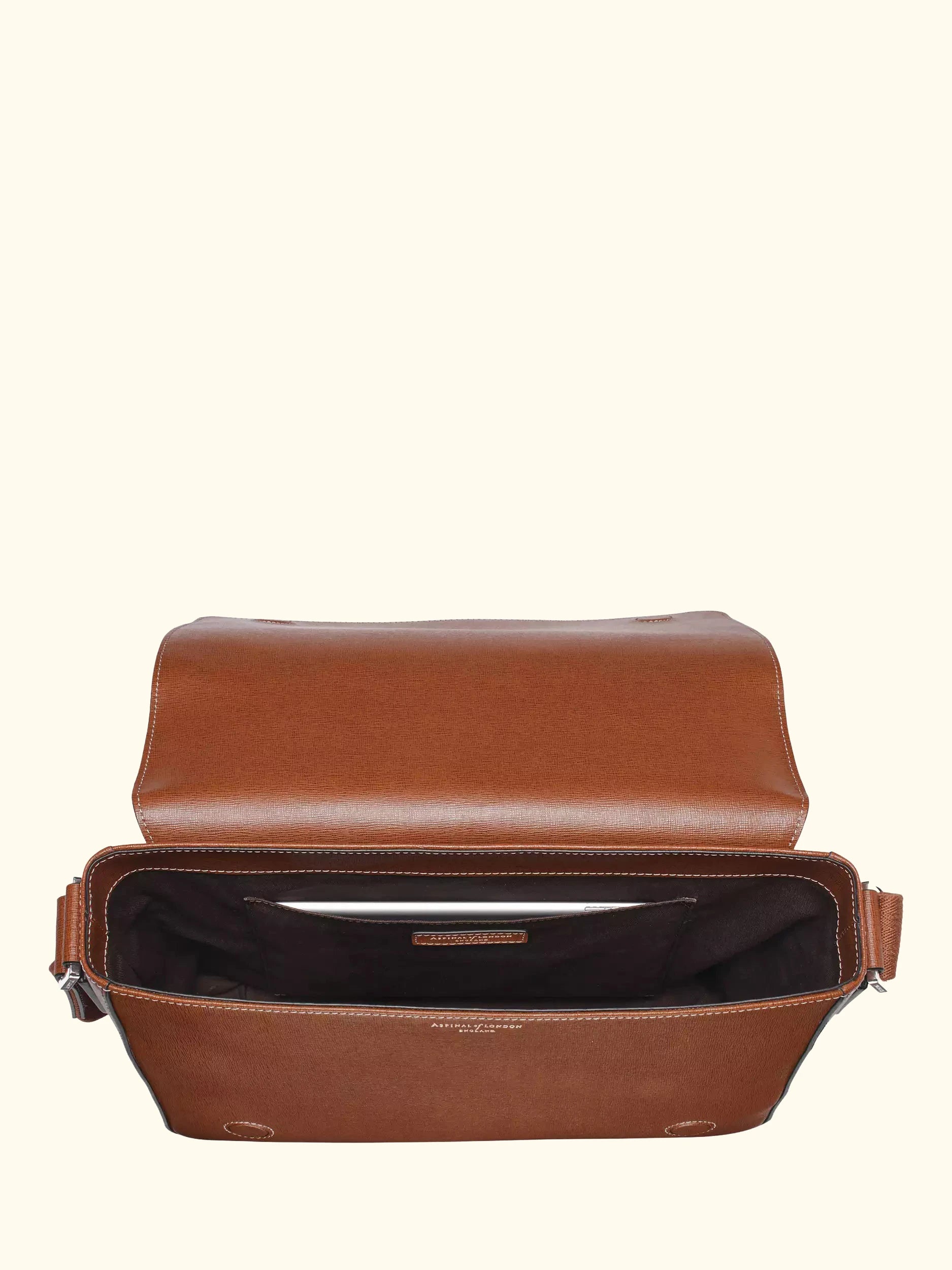 Aspinal of London Reporter Leather Satchel Bag