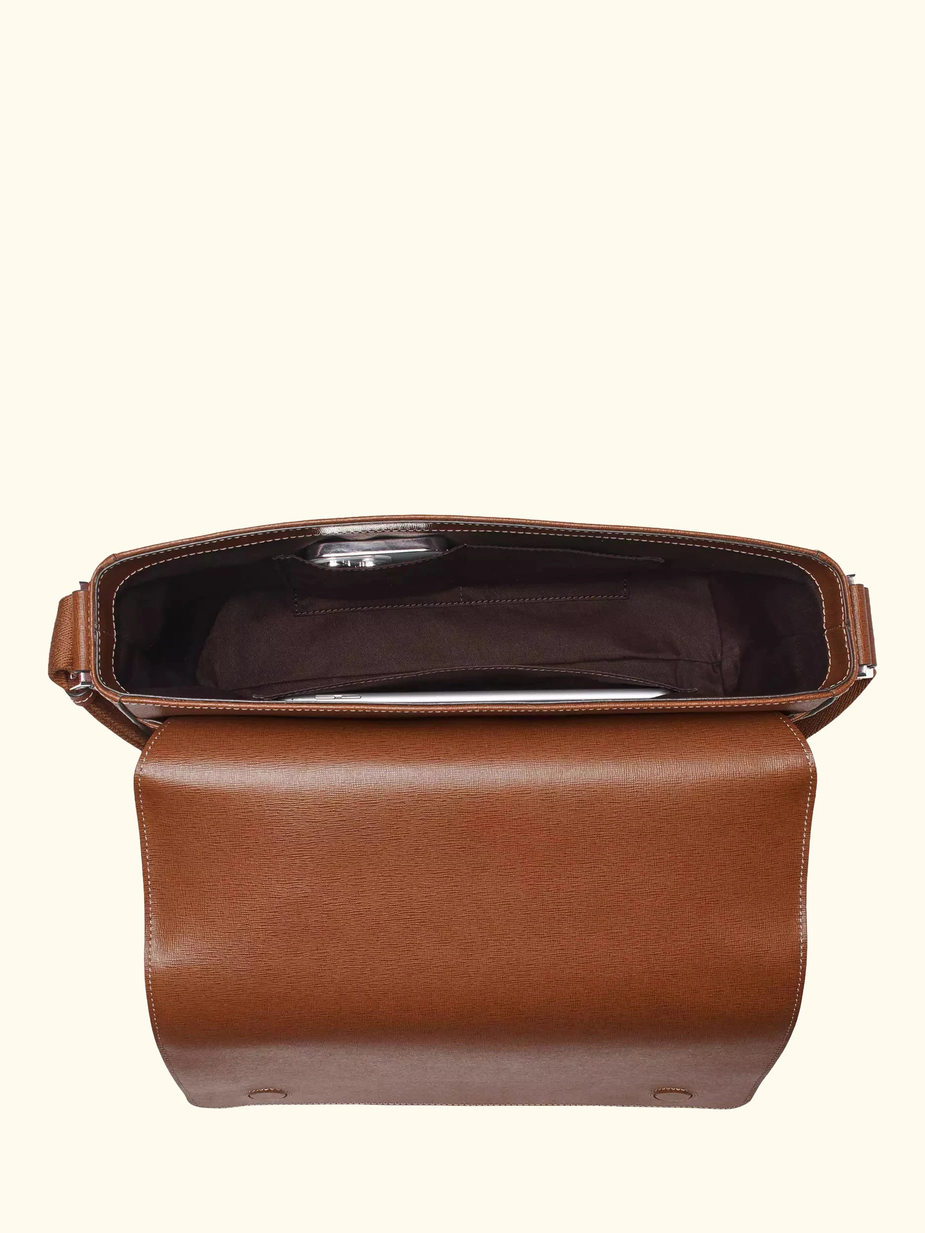 Aspinal of London Reporter Leather Satchel Bag
