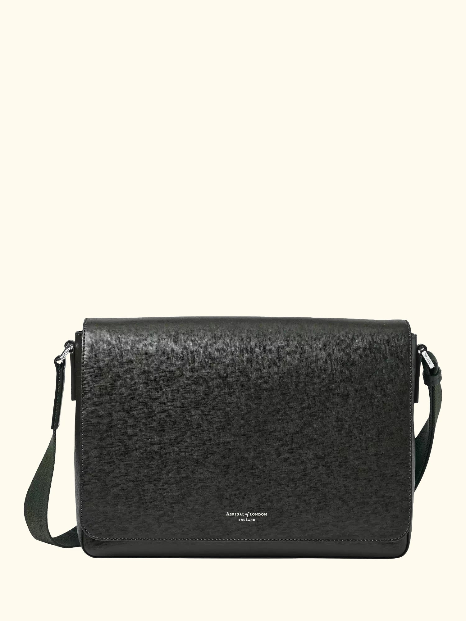 Aspinal of London Reporter Leather Satchel Bag