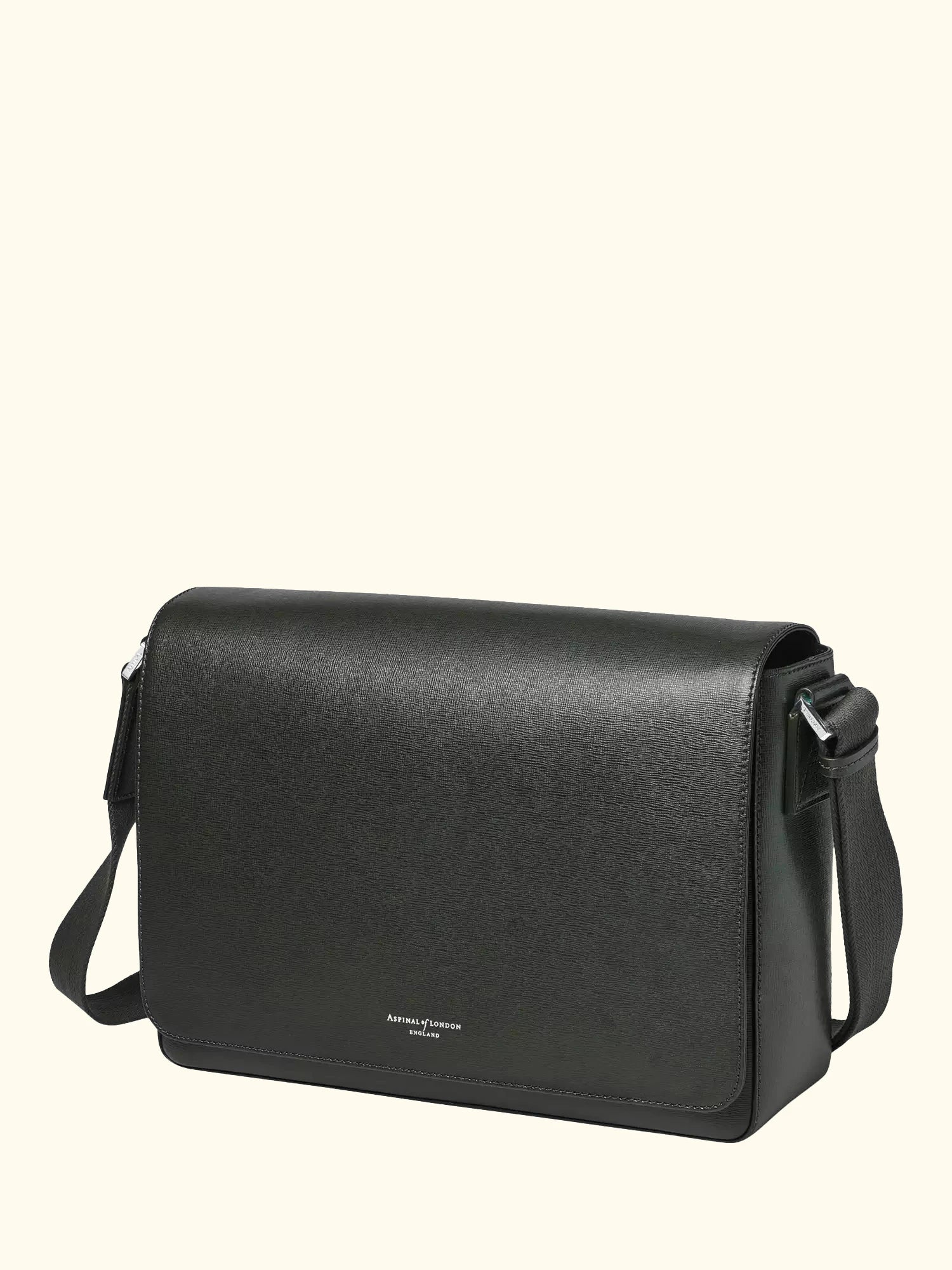 Aspinal of London Reporter Leather Satchel Bag