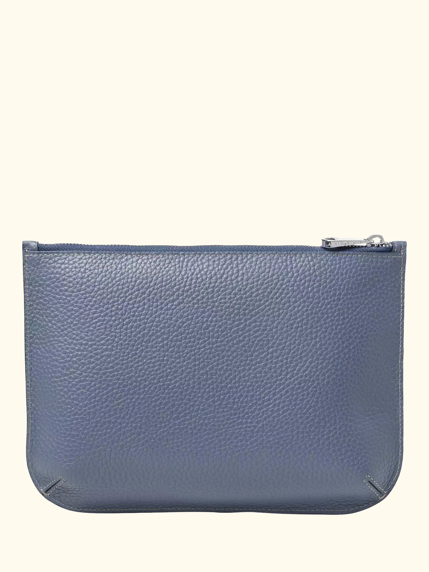 Aspinal of London Large Ella Leather Pouch, Heritage Blue