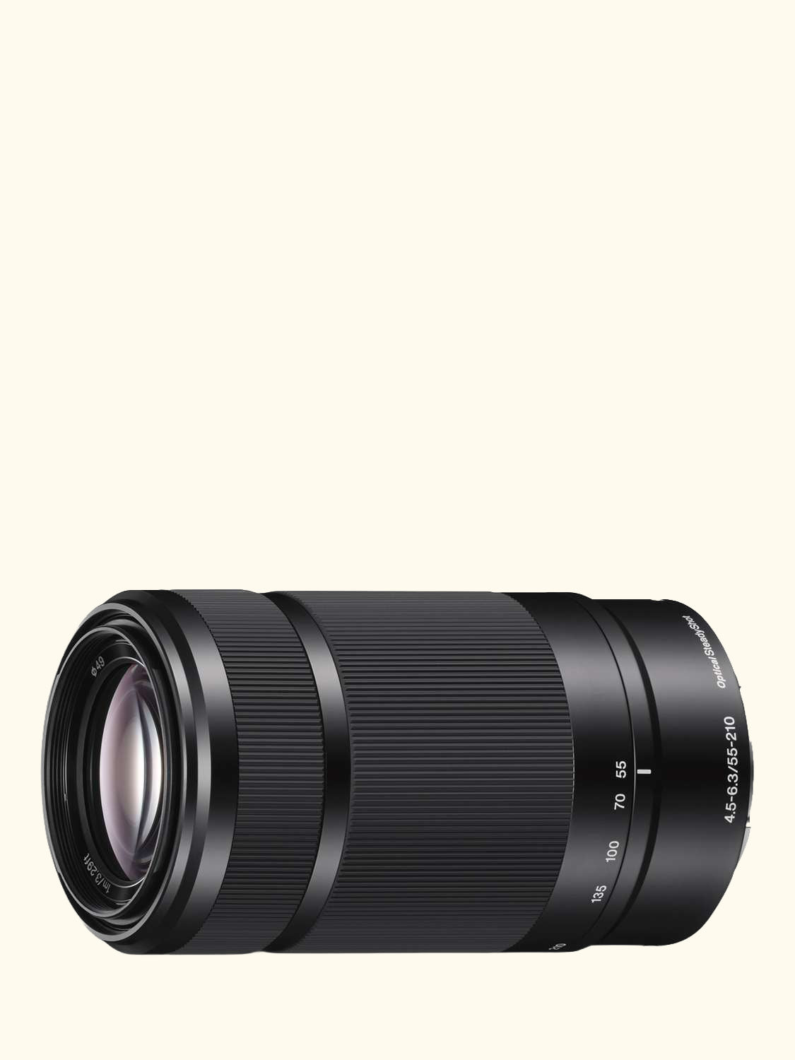 SEL55210B E 55-210mm f/4.5-6.3 OSS Telephoto Zoom Lens, Black