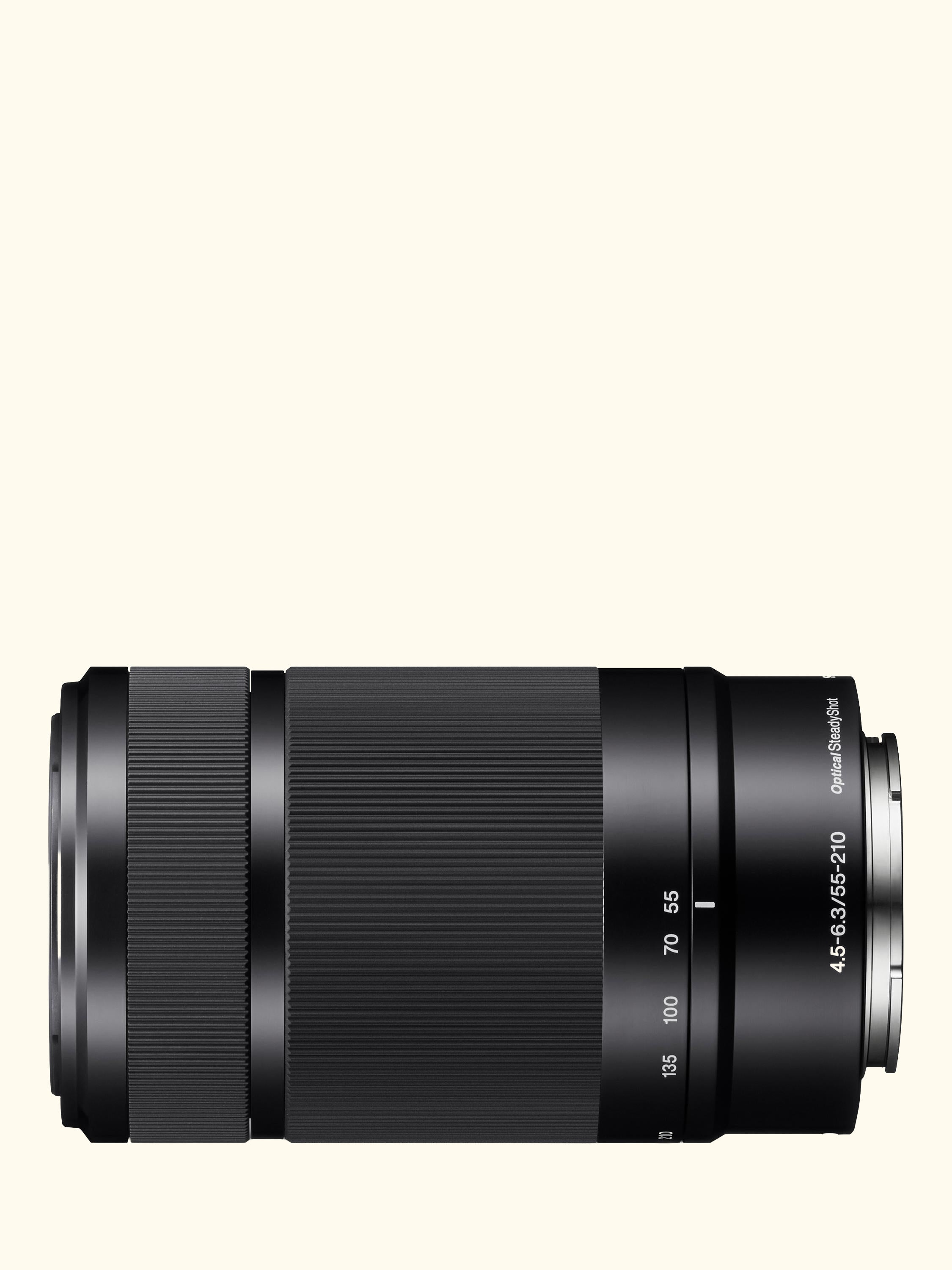 SEL55210B E 55-210mm f/4.5-6.3 OSS Telephoto Zoom Lens, Black