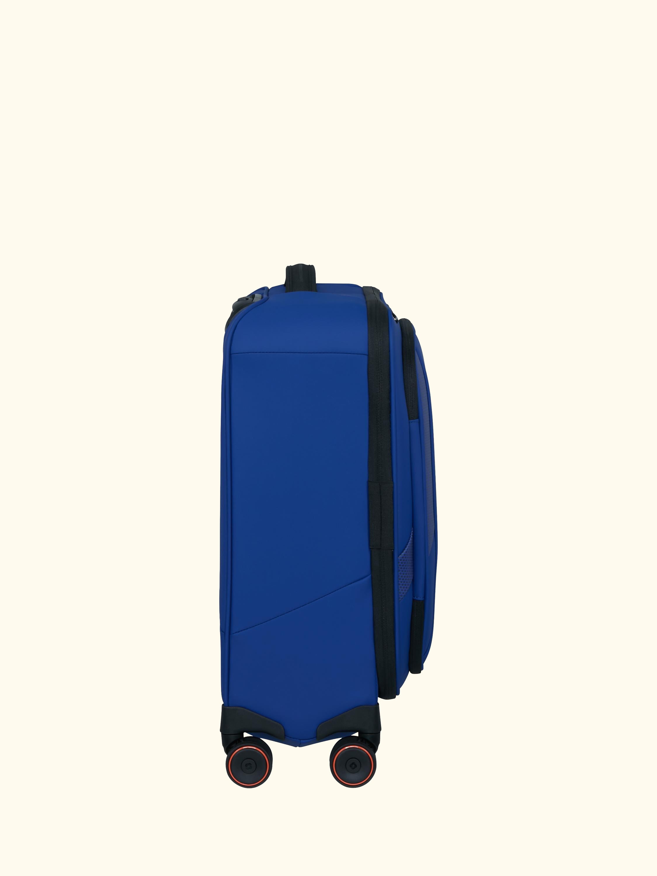Glazed 55cm Expandable 8-Wheel Suitcase, 44/49L