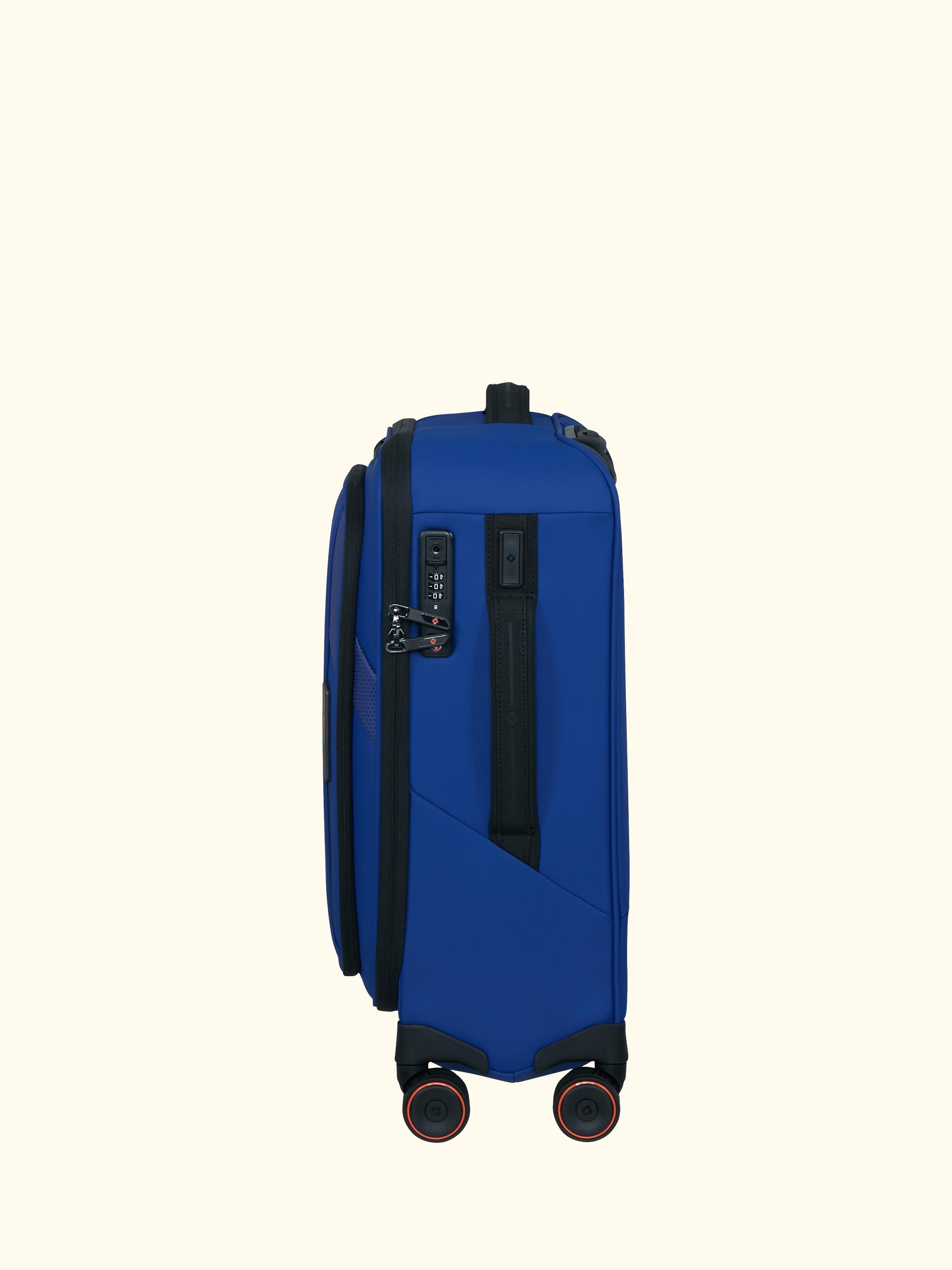 Glazed 55cm Expandable 8-Wheel Suitcase, 44/49L