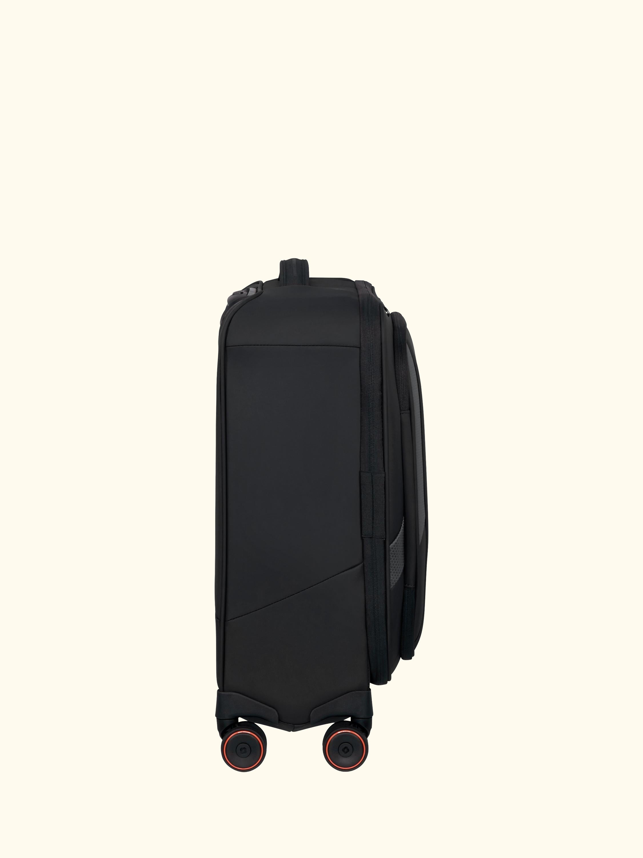 Glazed 55cm Expandable 8-Wheel Suitcase, 44/49L