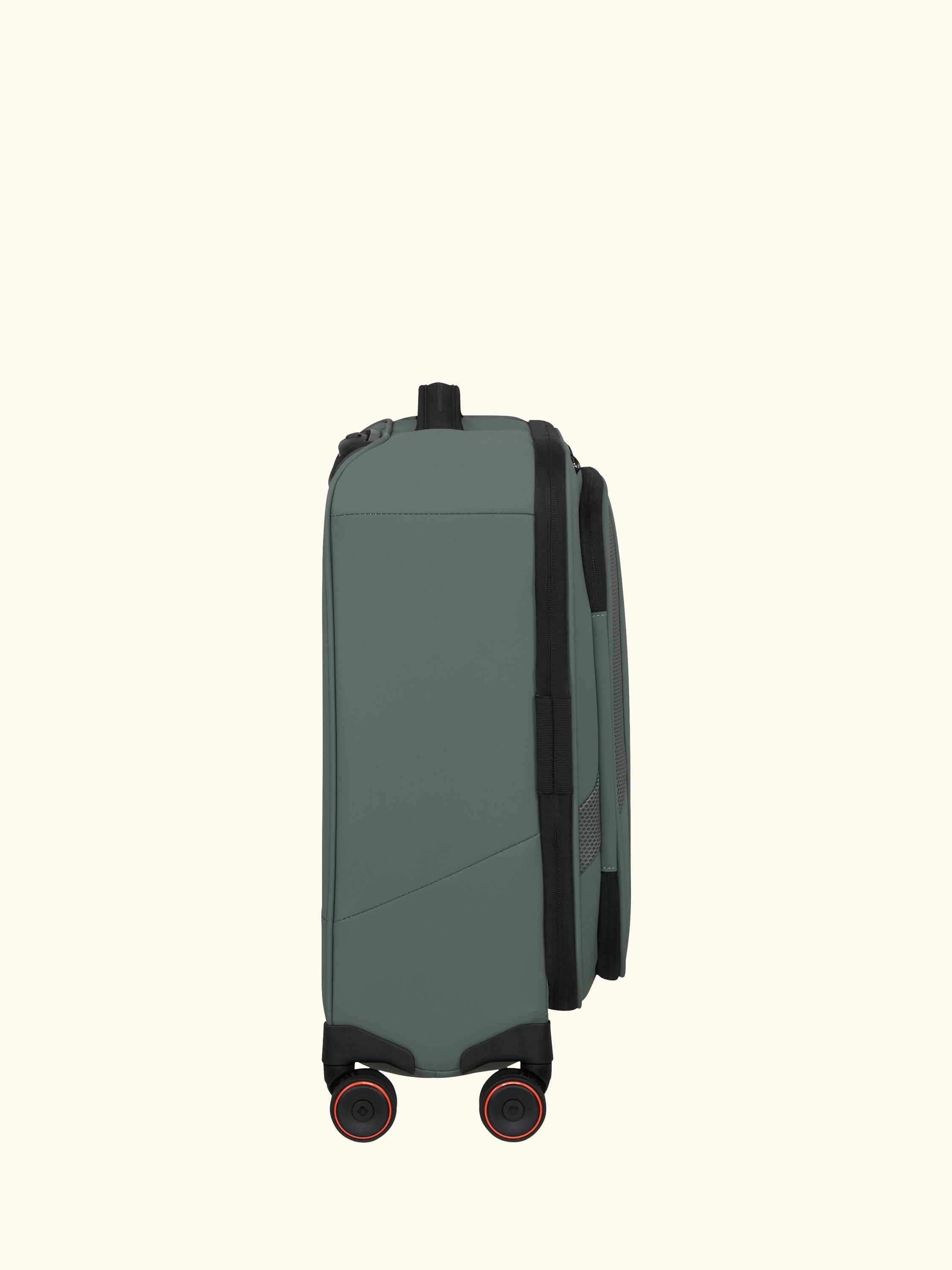 Glazed 55cm Expandable 8-Wheel Suitcase, 44/49L
