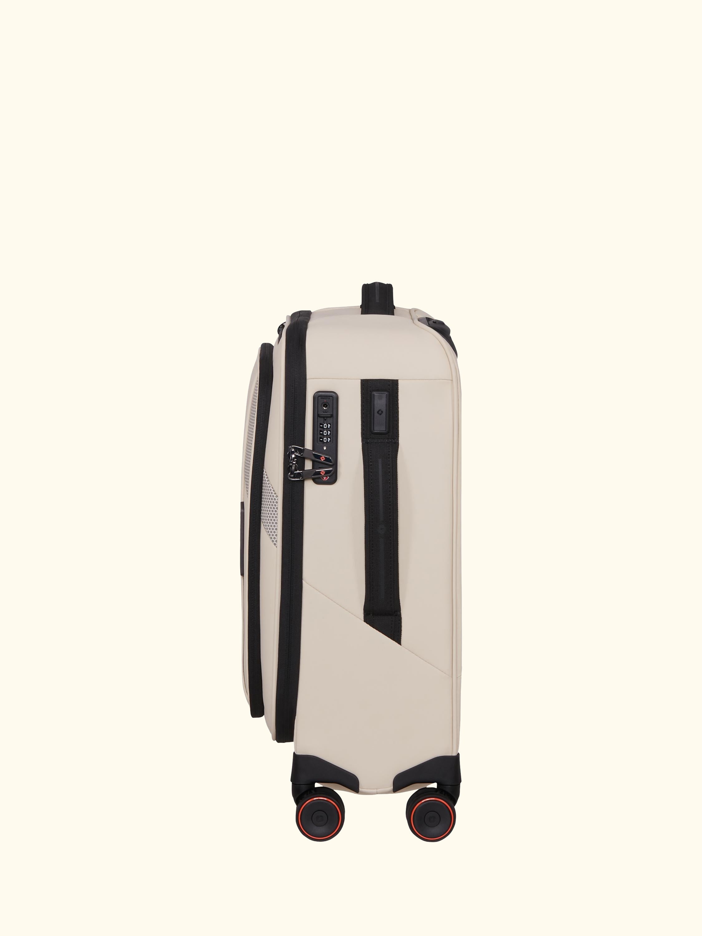 Glazed 55cm Expandable 8-Wheel Suitcase, 44/49L