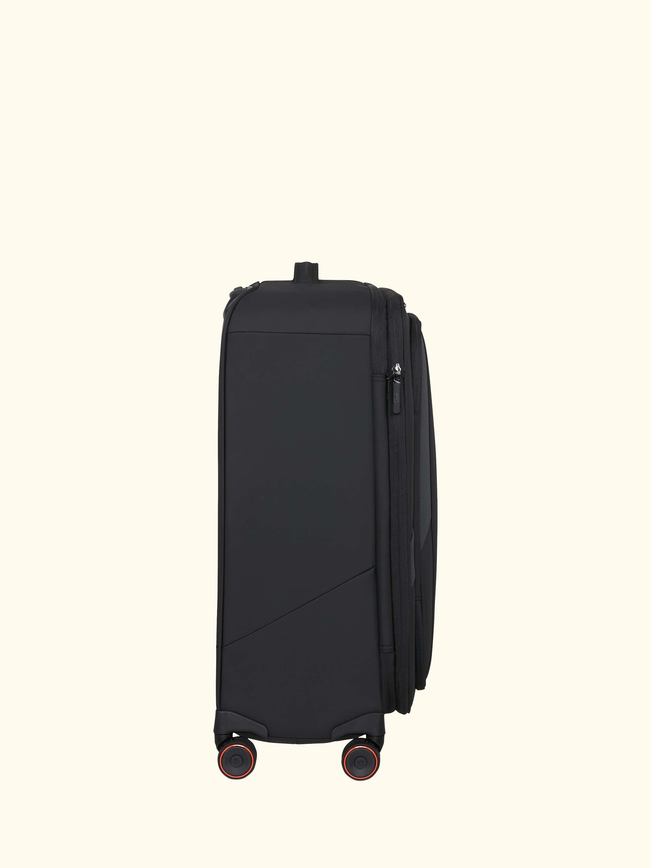 Glazed 67cm Expandable 8-Wheel Suitcase, 83/94L, Black