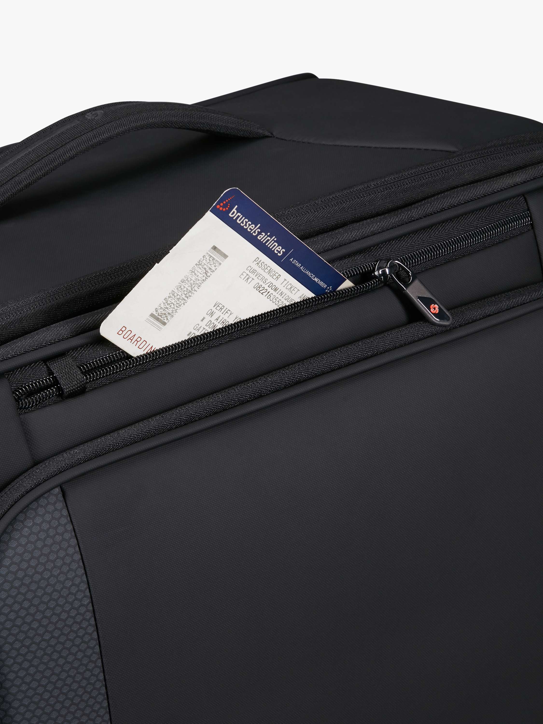 Glazed 67cm Expandable 8-Wheel Suitcase, 83/94L, Black