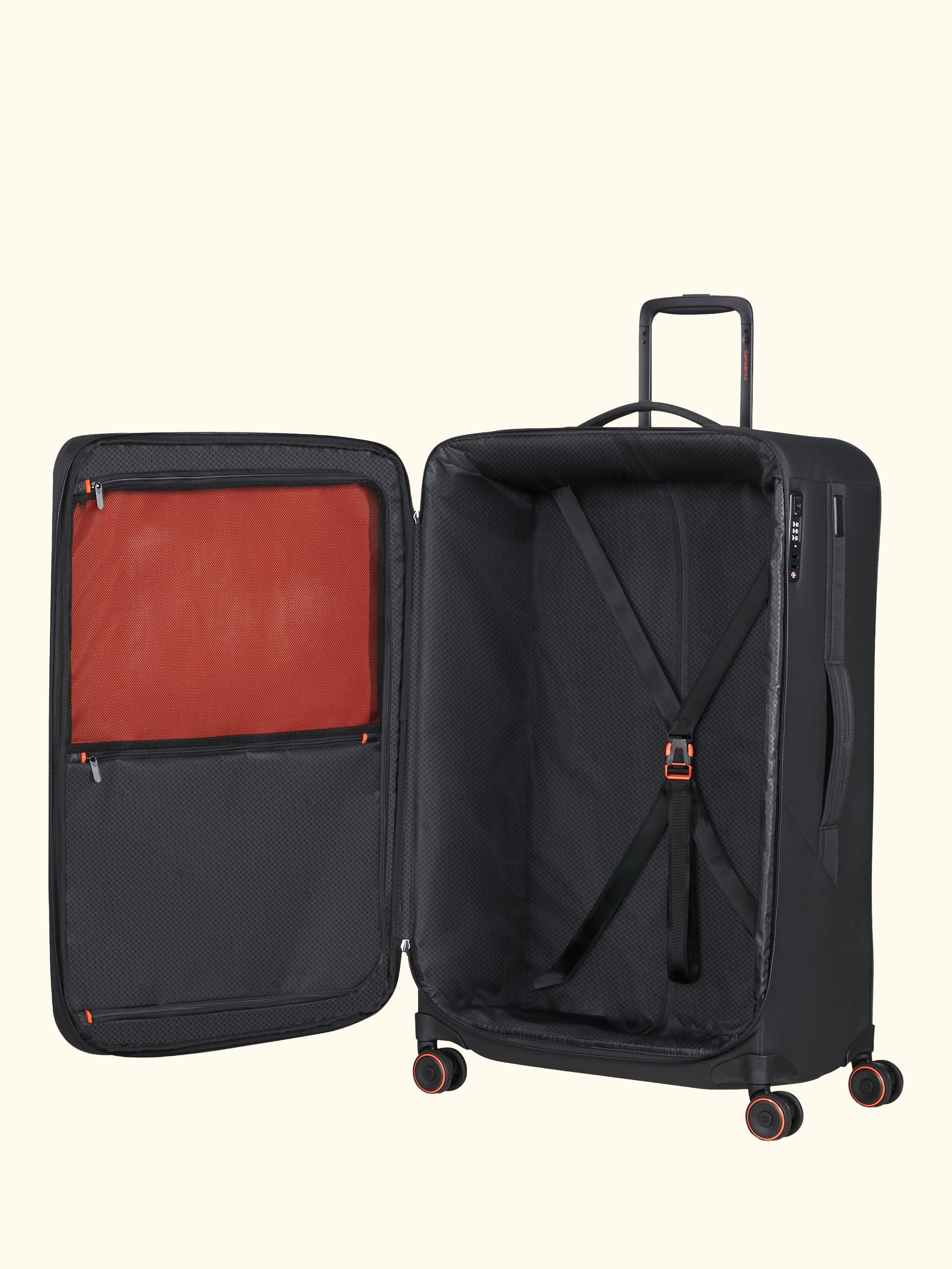 Glazed 78cm Expandable 8-Wheel Suitcase, 125/141L