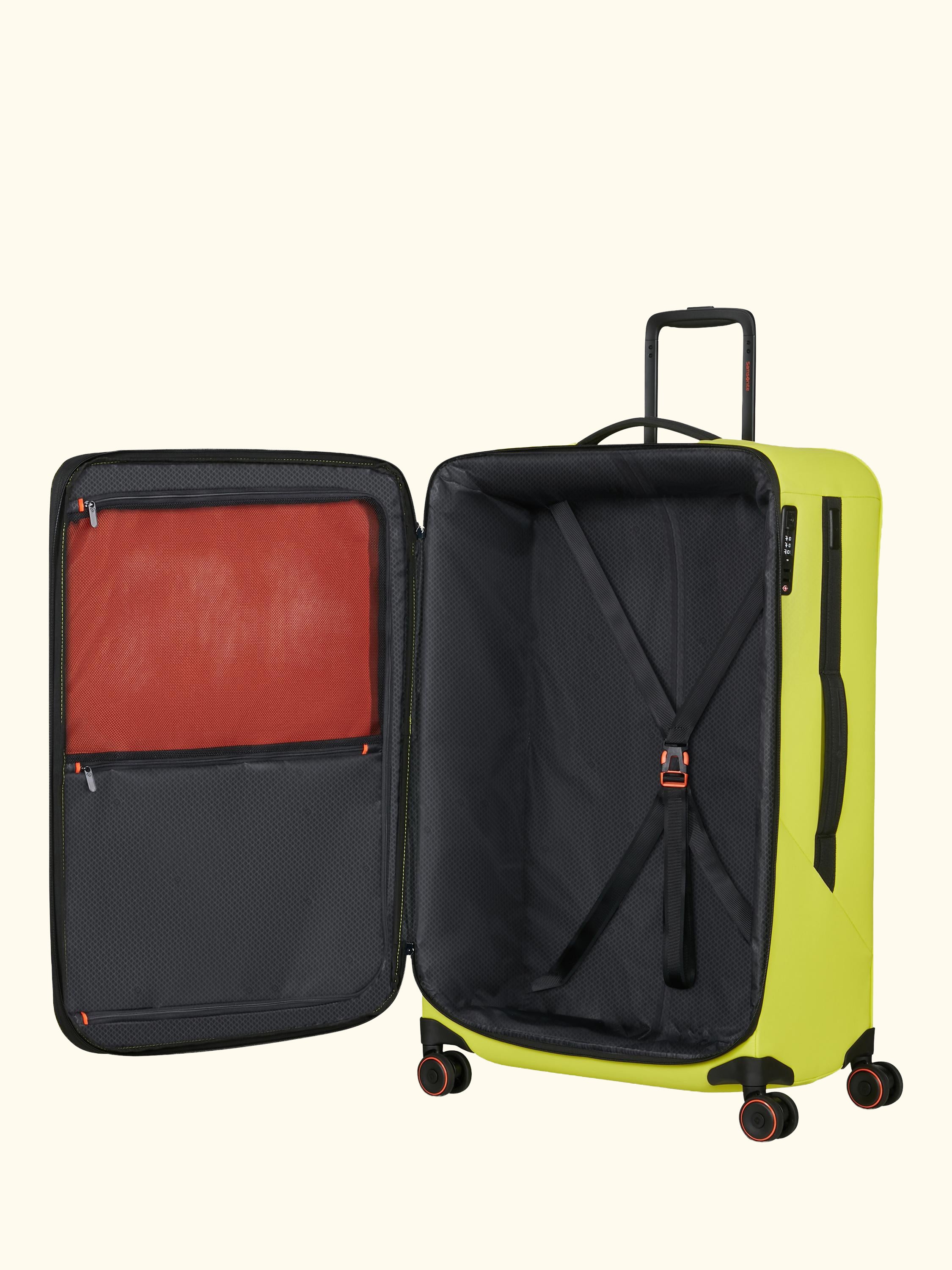 Glazed 84cm Expandable 8-Wheel Suitcase, 160/178L